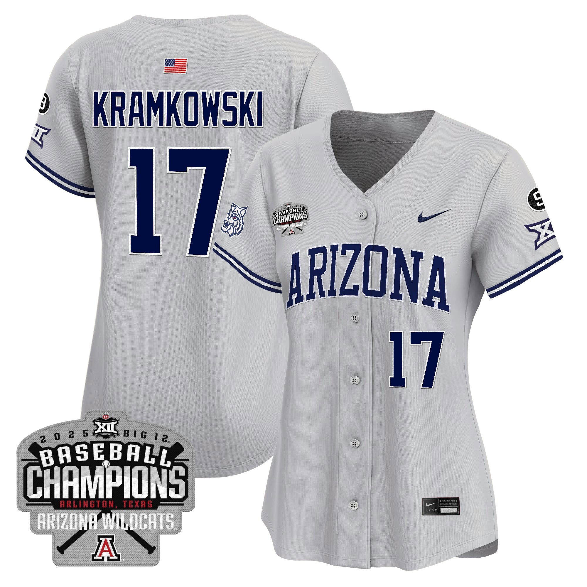 Women's ARIZ 2025 Big 12 Champions Vapor Premier Limited Jersey - Stitched