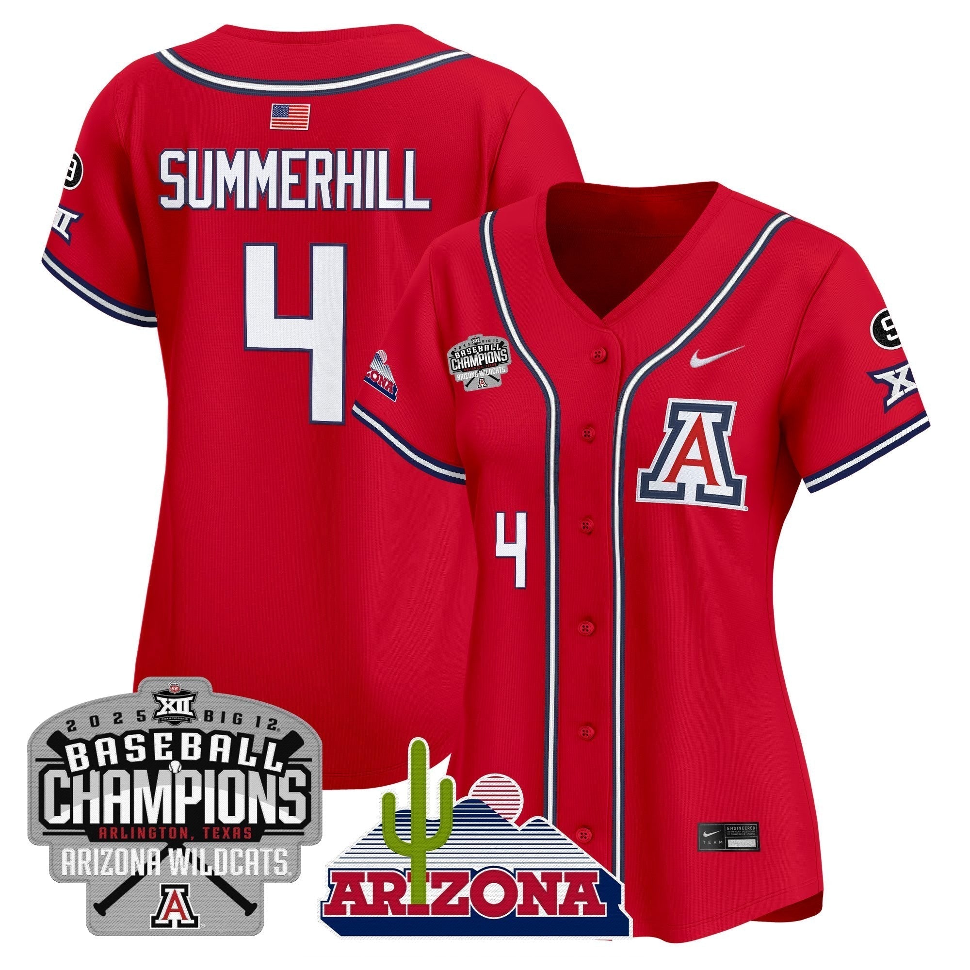 Women's ARIZ 2025 Big 12 Champions Vapor Premier Limited Jersey - Stitched