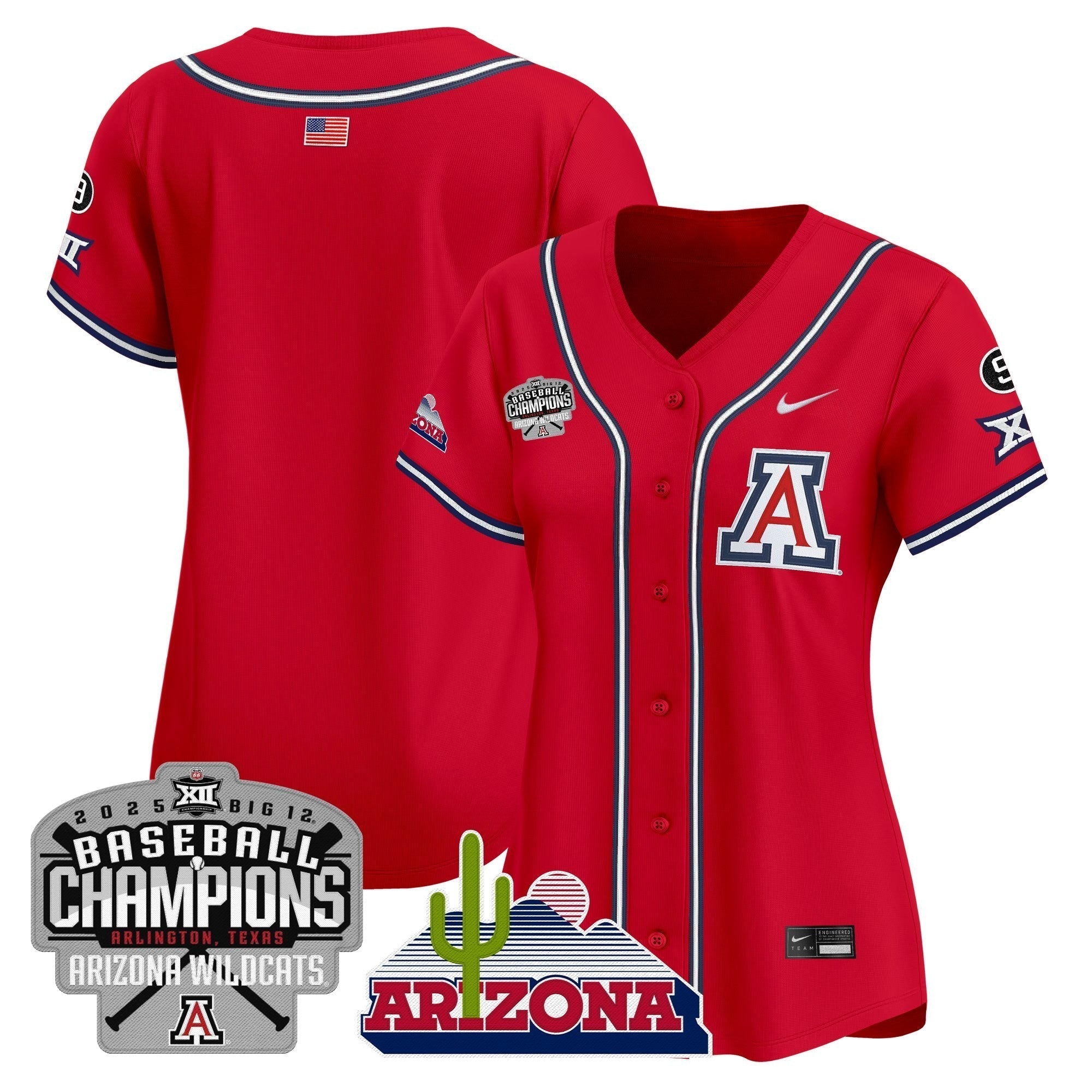 Women's ARIZ 2025 Big 12 Champions Vapor Premier Limited Jersey - Stitched