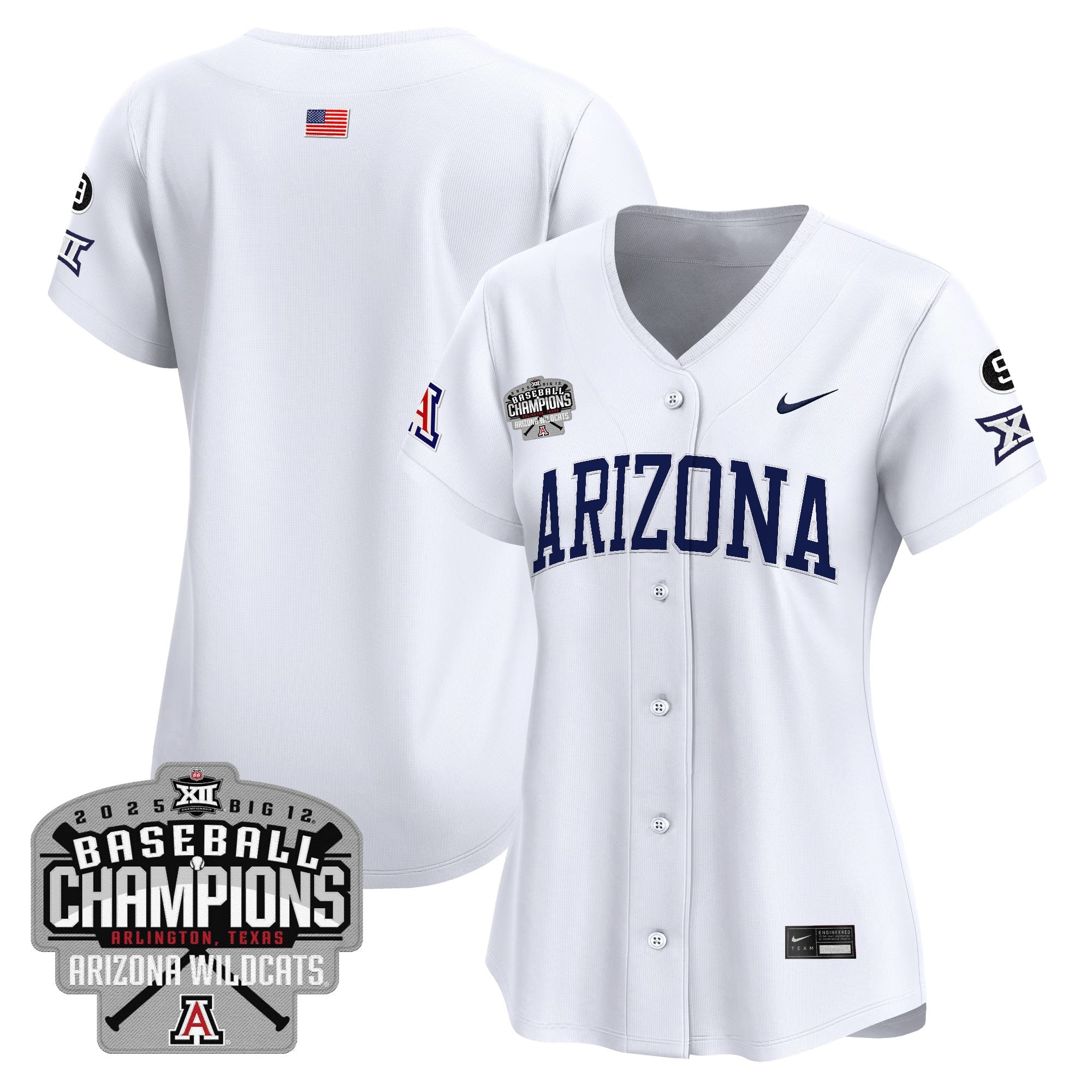 Women's ARIZ 2025 Big 12 Champions Vapor Premier Limited Jersey - Stitched