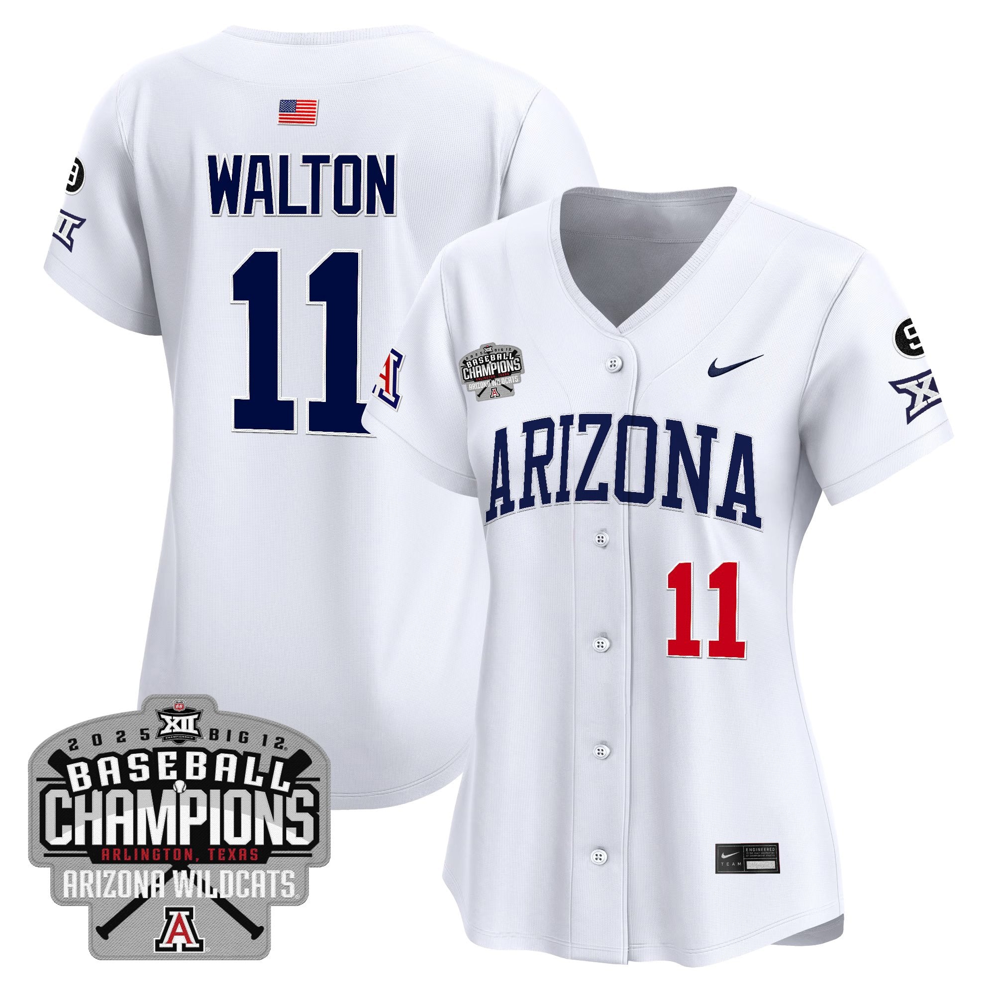 Women's ARIZ 2025 Big 12 Champions Vapor Premier Limited Jersey - Stitched