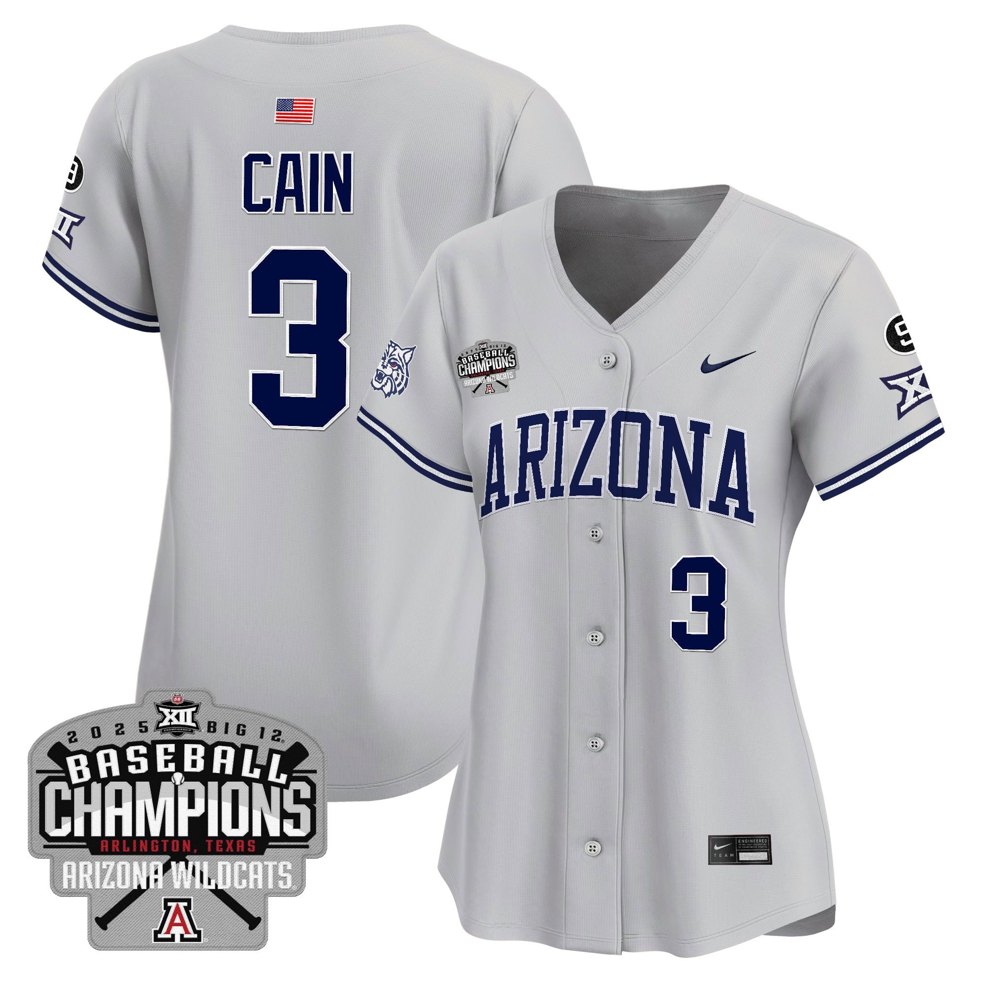 Women's ARIZ 2025 Big 12 Champions Vapor Premier Limited Jersey - Stitched