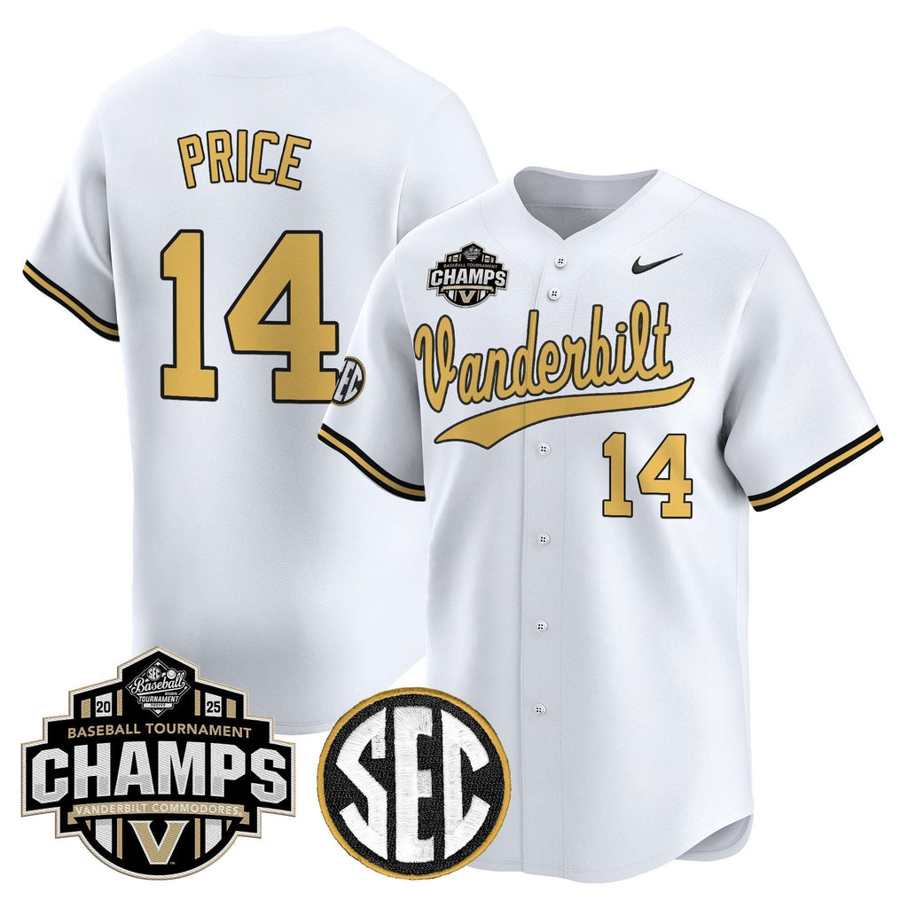 Vanderbilt Commodores 2025 SEC Conference Tournament Champions Vapor Premier Limited Jersey - Stitched