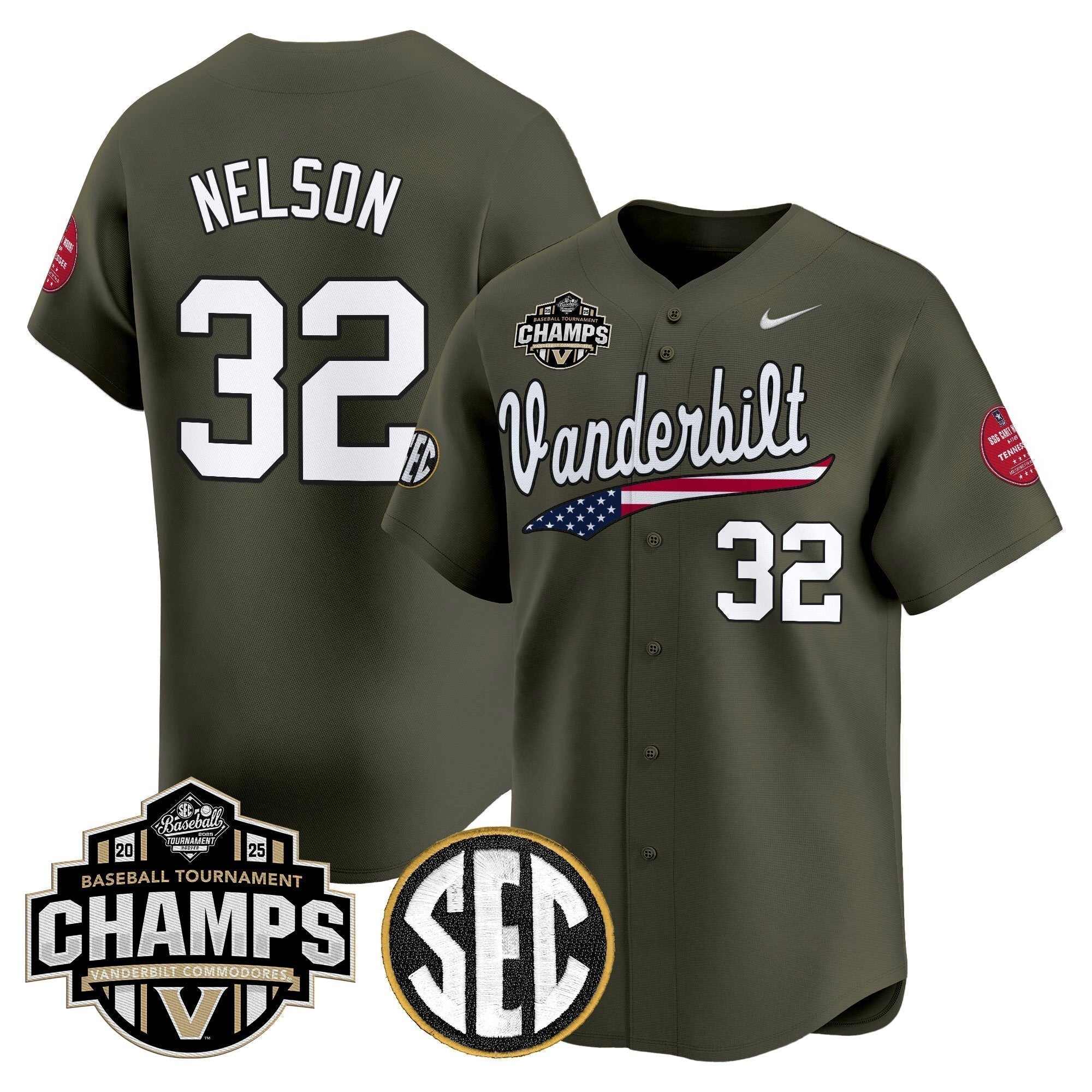 Vanderbilt Commodores 2025 SEC Conference Tournament Champions Vapor Premier Limited Jersey - Stitched