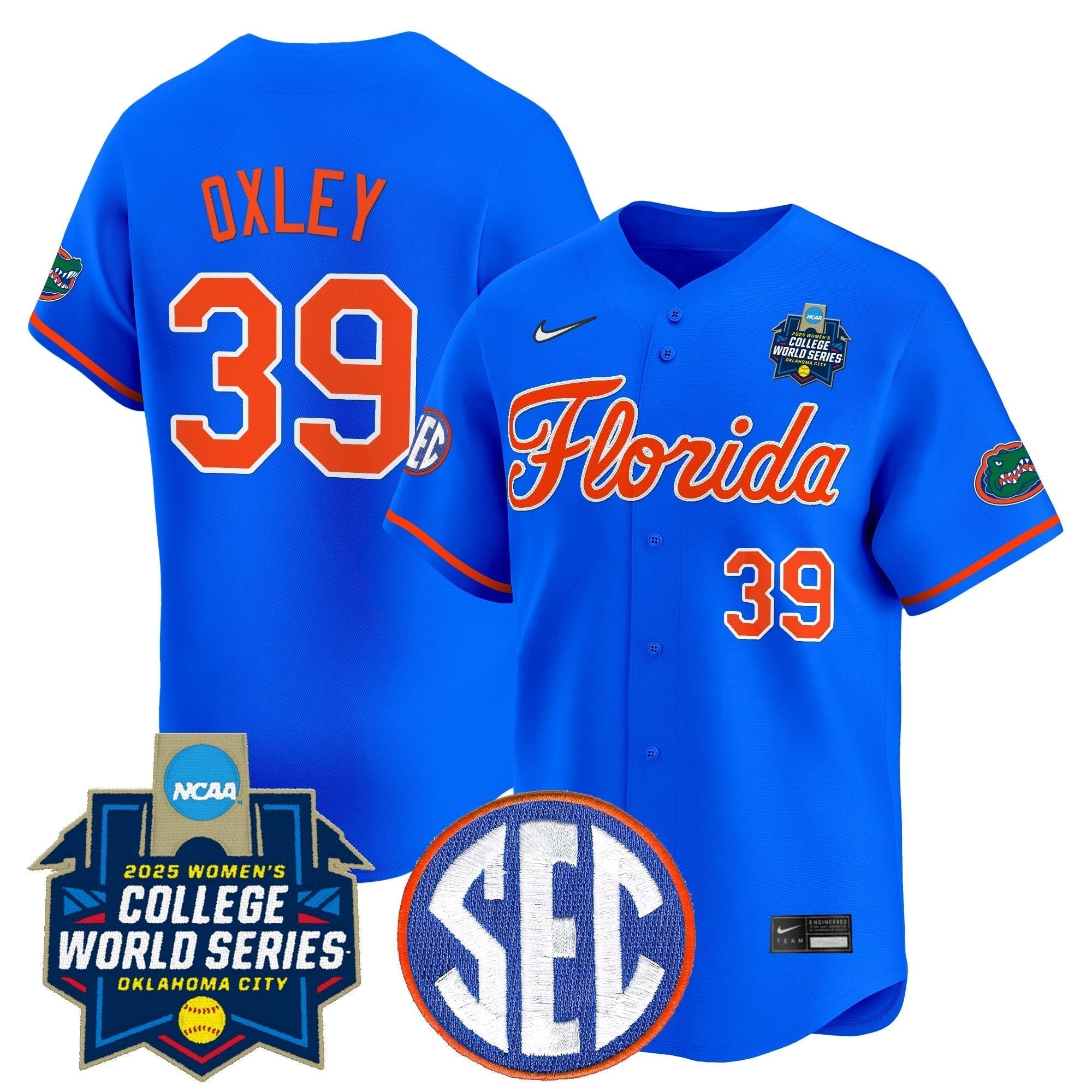 Size - UF Softball 2025 World Series (WCWS) Vapor Premier Limited Jersey - Stitched
