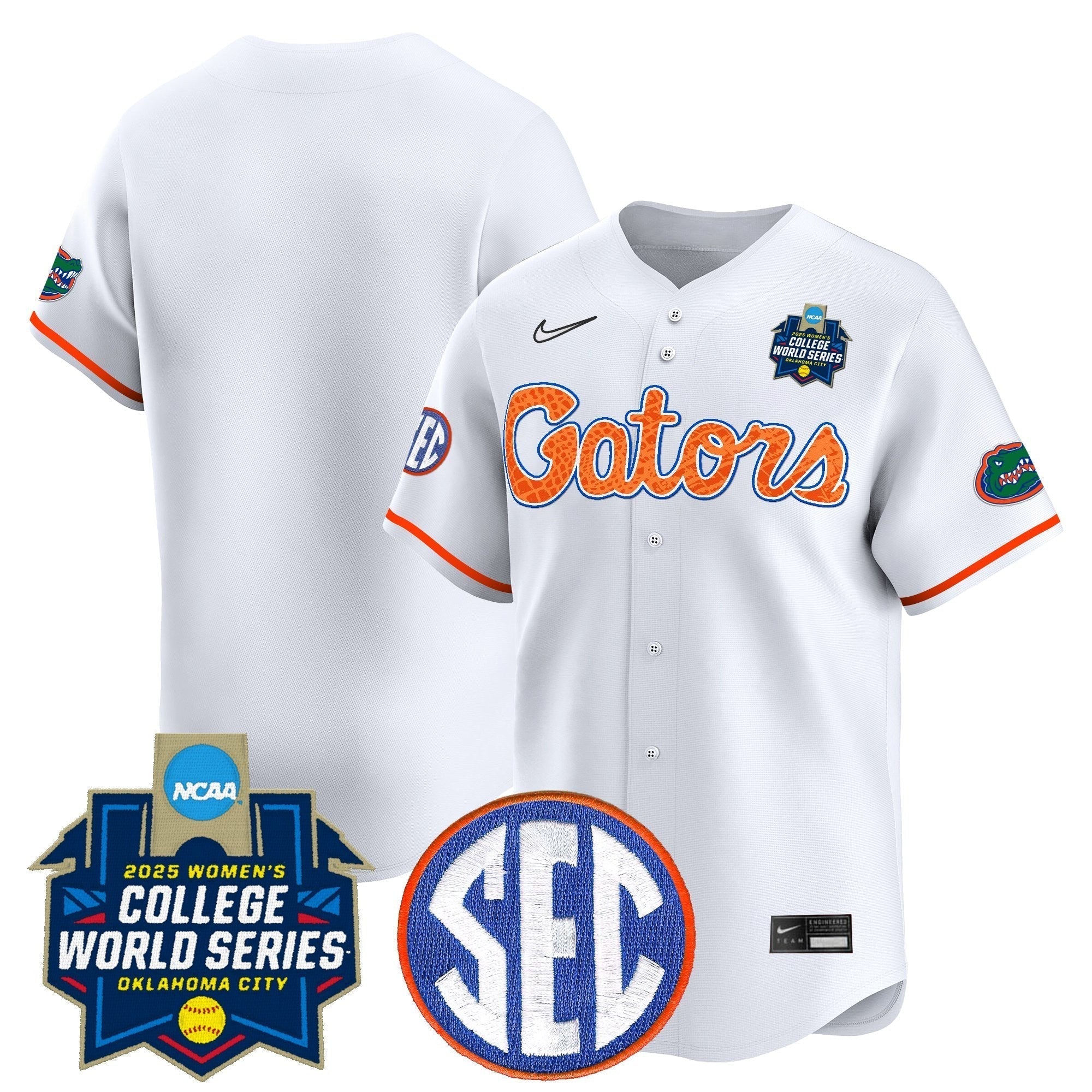 Size - UF Softball 2025 World Series (WCWS) Vapor Premier Limited Jersey - Stitched