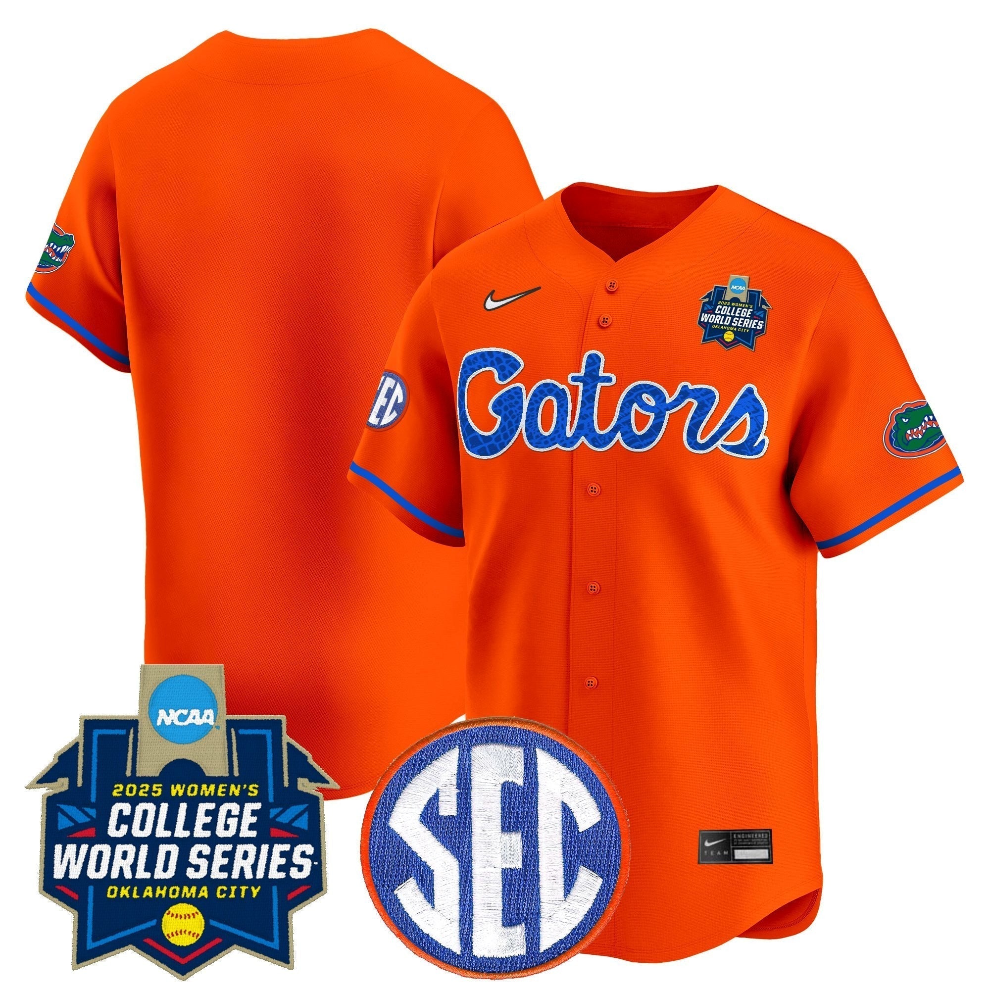 Size - UF Softball 2025 World Series (WCWS) Vapor Premier Limited Jersey - Stitched