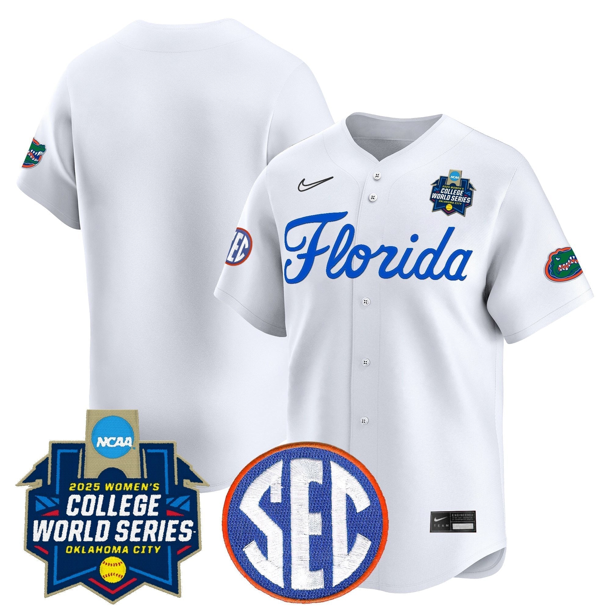 Size - UF Softball 2025 World Series (WCWS) Vapor Premier Limited Jersey - Stitched