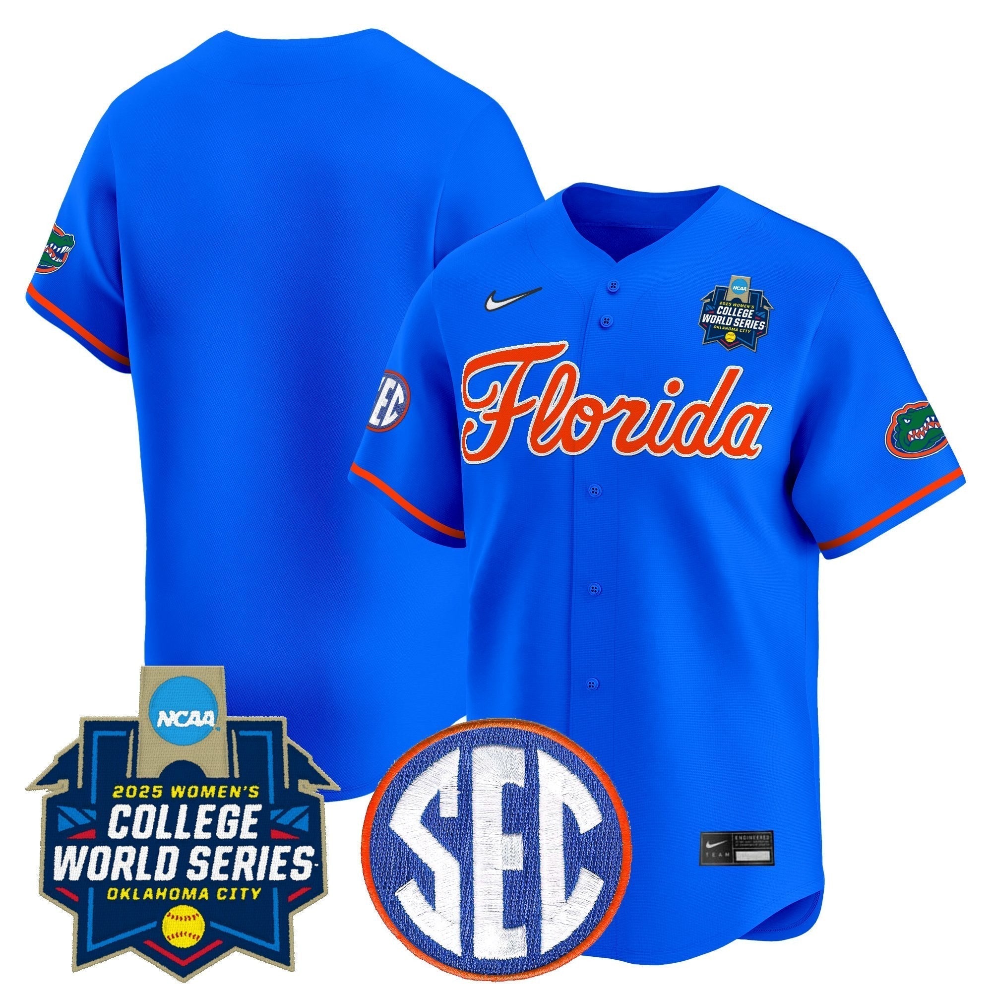 Size - UF Softball 2025 World Series (WCWS) Vapor Premier Limited Jersey - Stitched