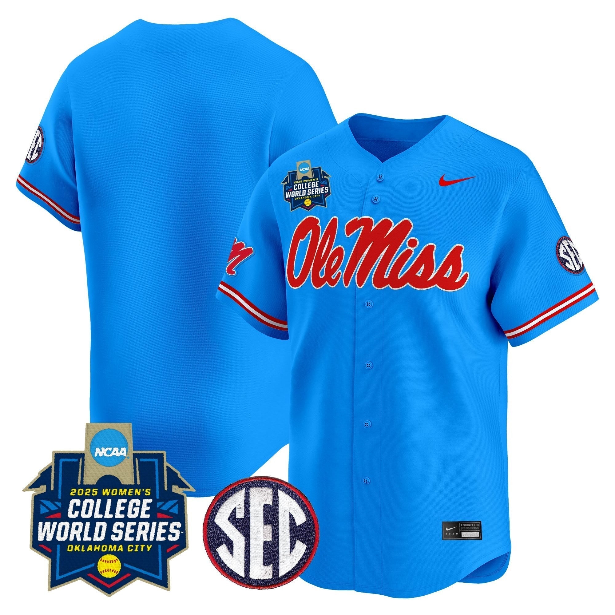 OMR Softball 2025 World Series (WCWS) Vapor Premier Limited Jersey - Stitched
