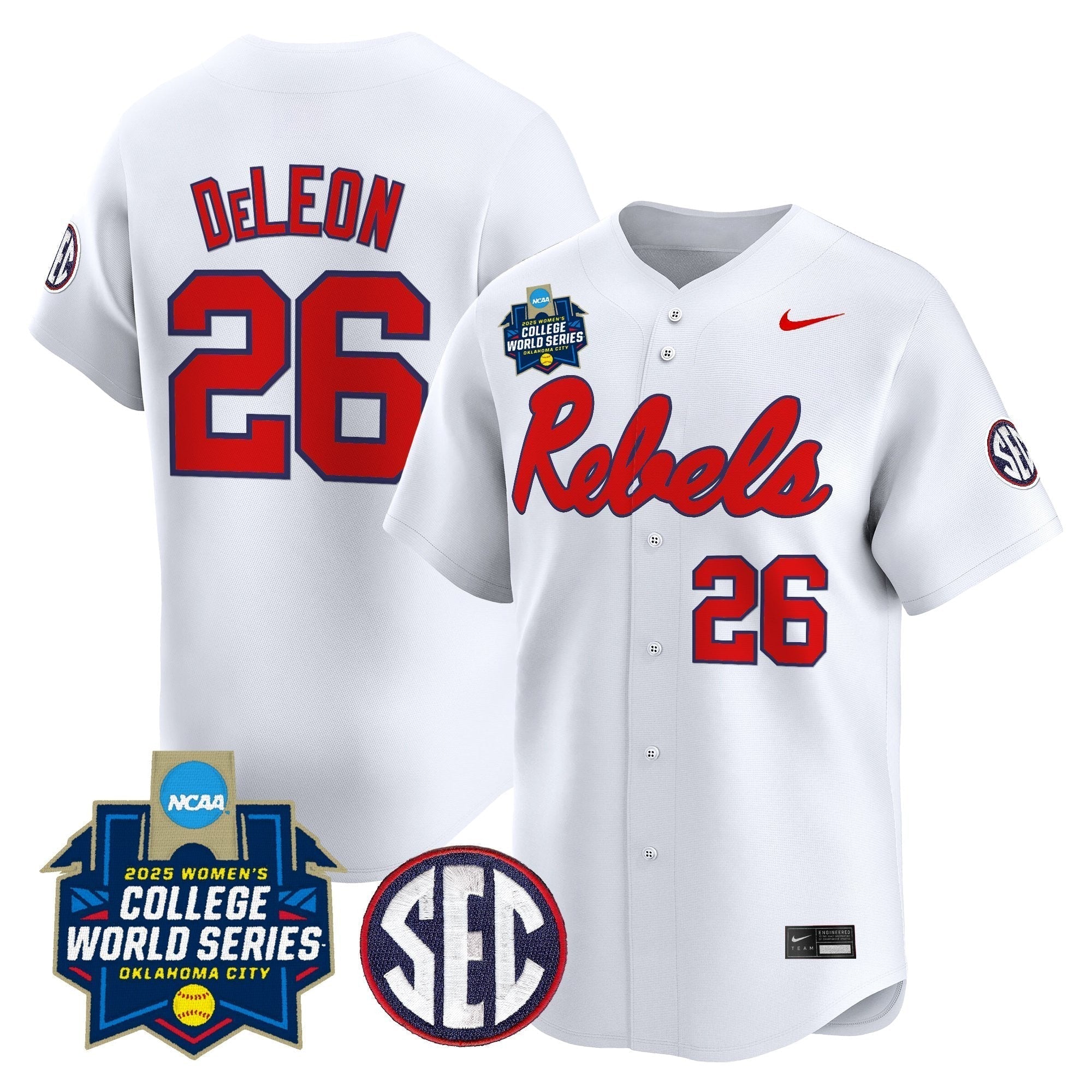 OMR Softball 2025 World Series (WCWS) Vapor Premier Limited Jersey - Stitched