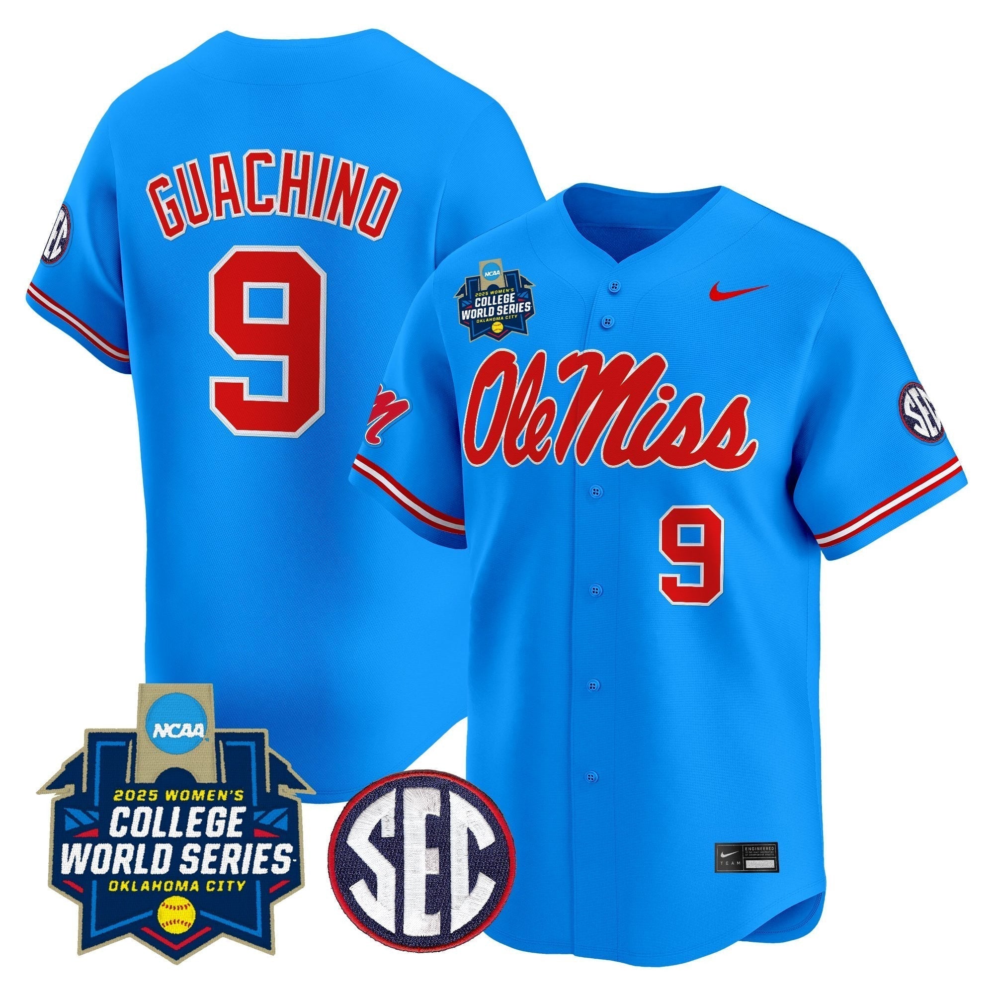 OMR Softball 2025 World Series (WCWS) Vapor Premier Limited Jersey - Stitched