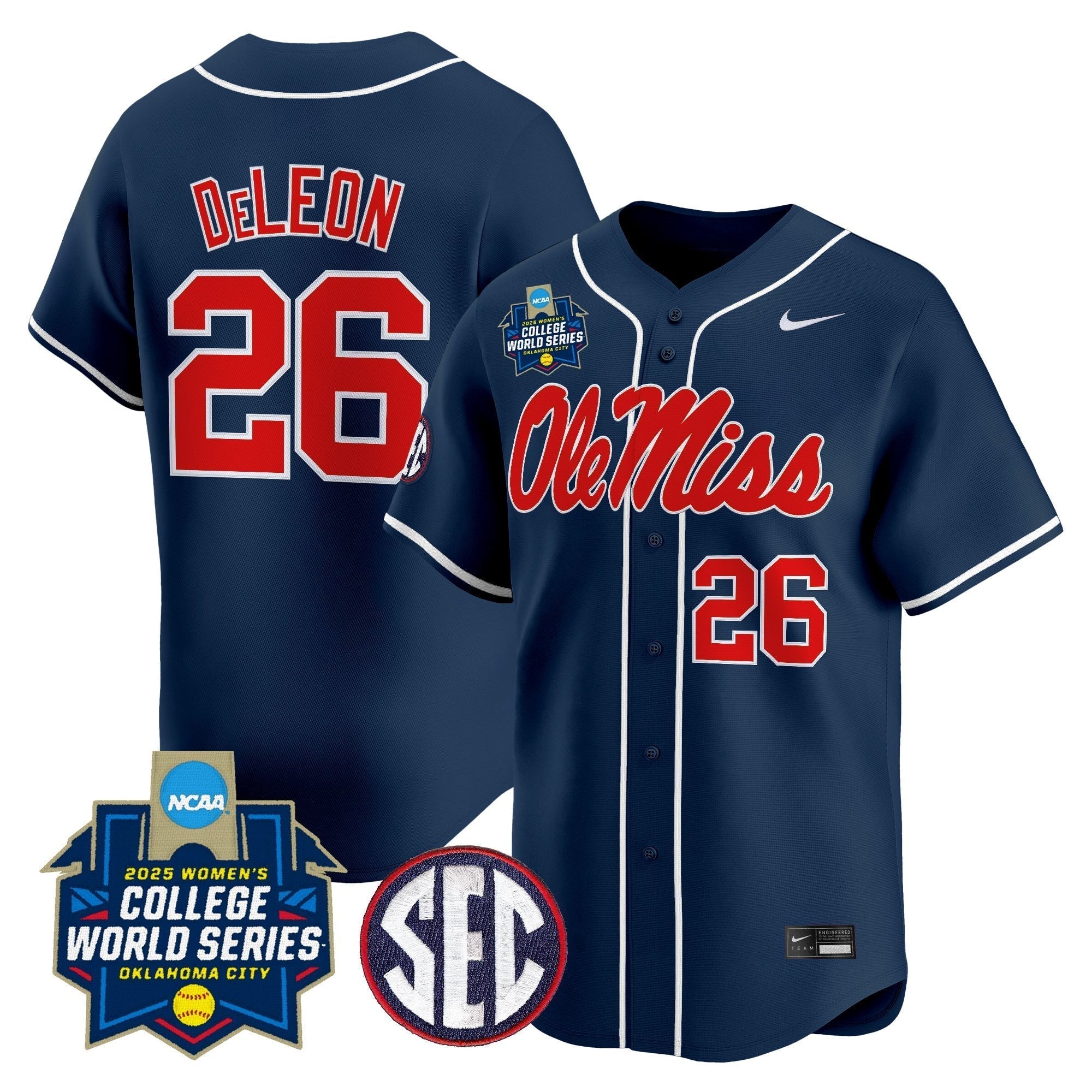 OMR Softball 2025 World Series (WCWS) Vapor Premier Limited Jersey - Stitched
