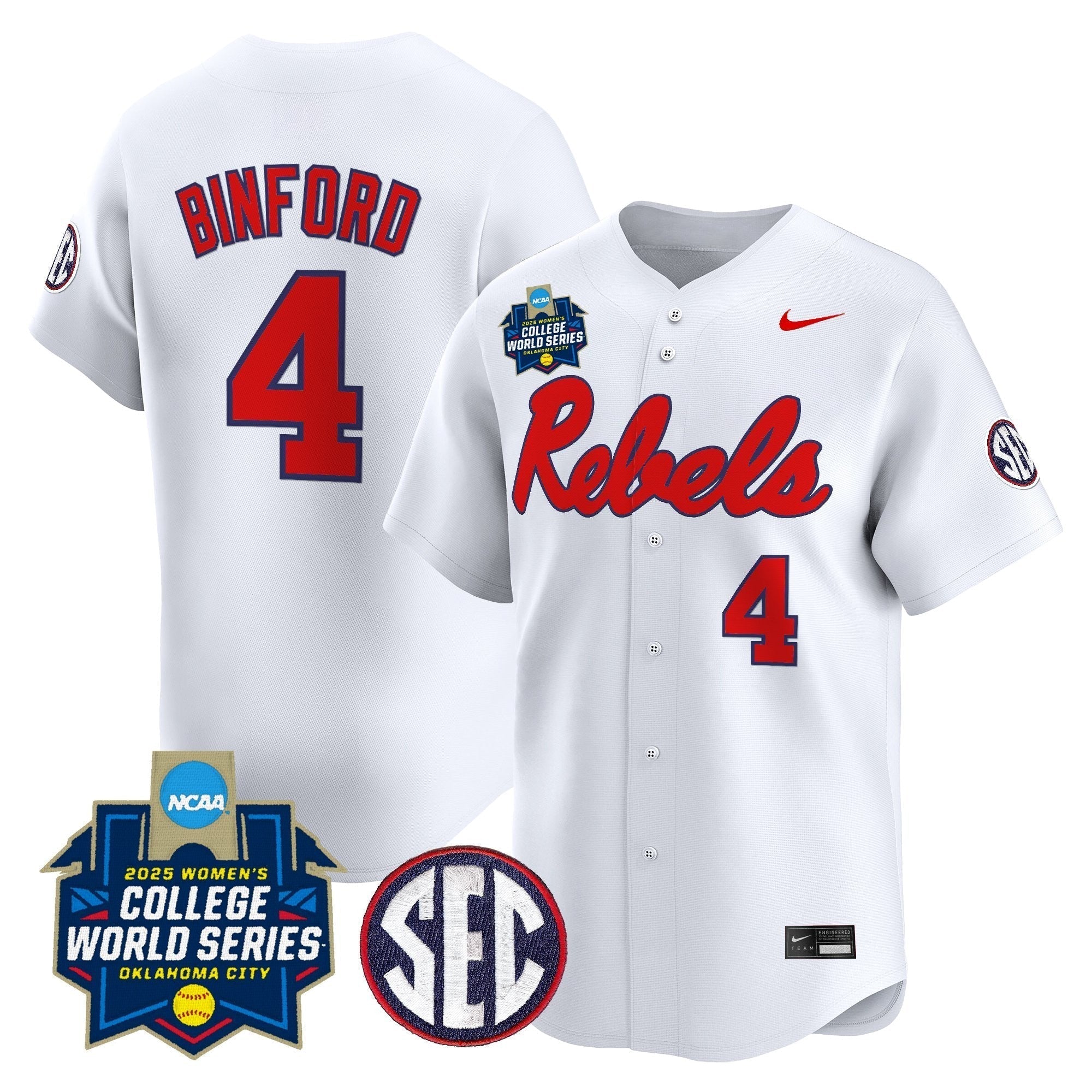 OMR Softball 2025 World Series (WCWS) Vapor Premier Limited Jersey - Stitched