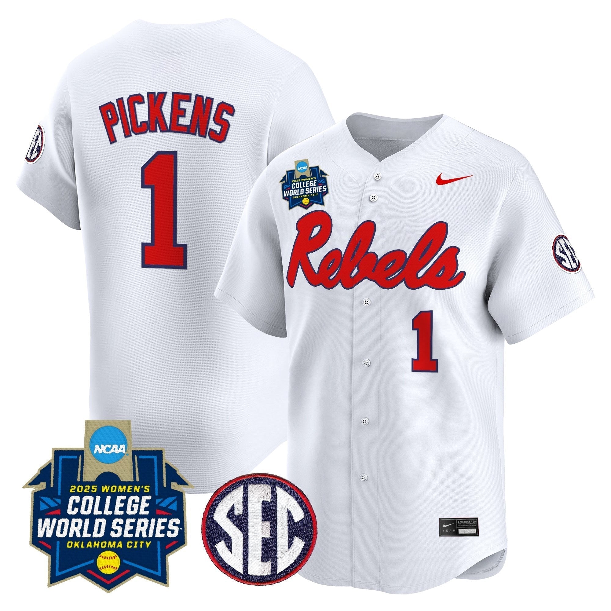 OMR Softball 2025 World Series (WCWS) Vapor Premier Limited Jersey - Stitched