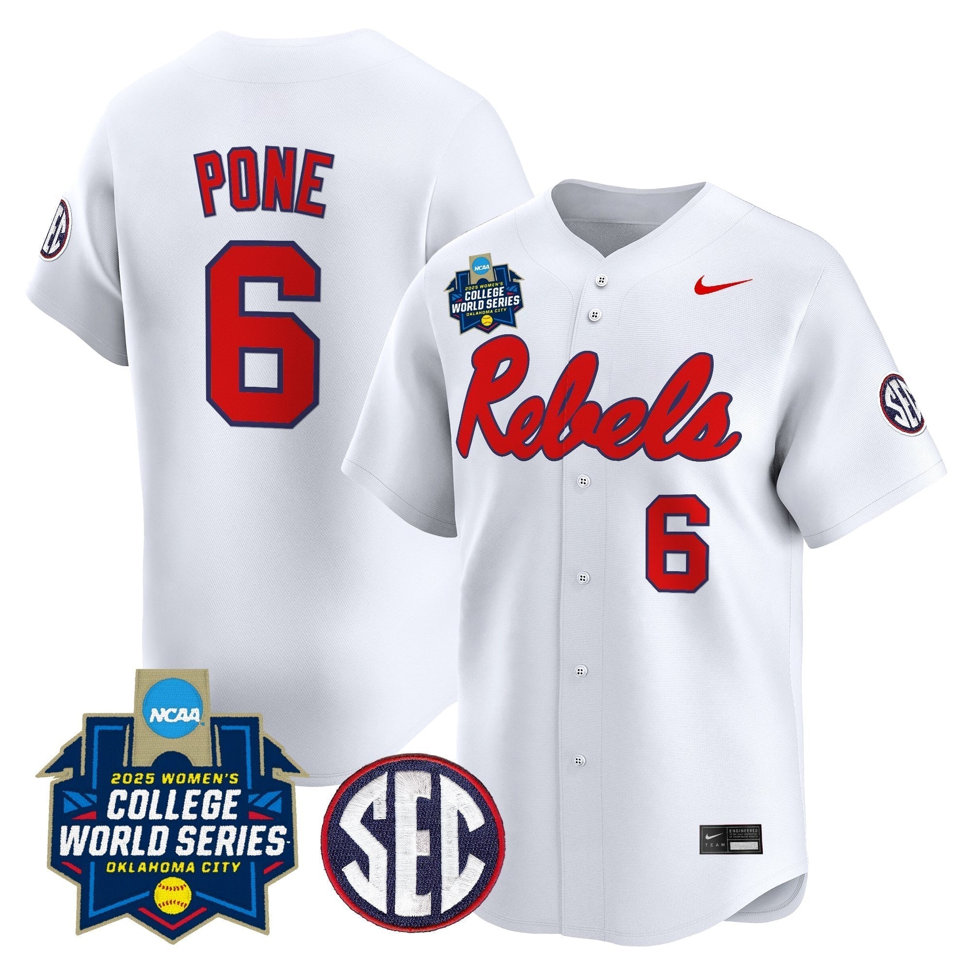 OMR Softball 2025 World Series (WCWS) Vapor Premier Limited Jersey - Stitched