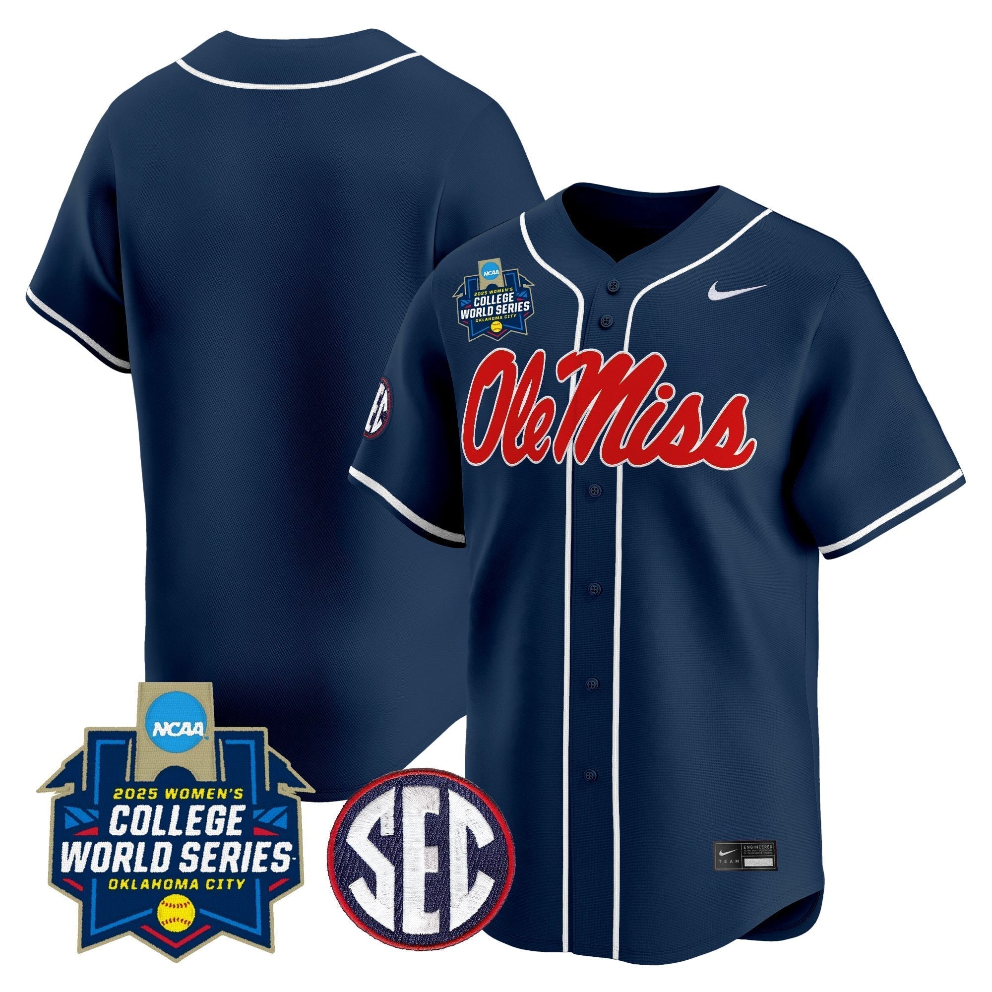 OMR Softball 2025 World Series (WCWS) Vapor Premier Limited Jersey - Stitched