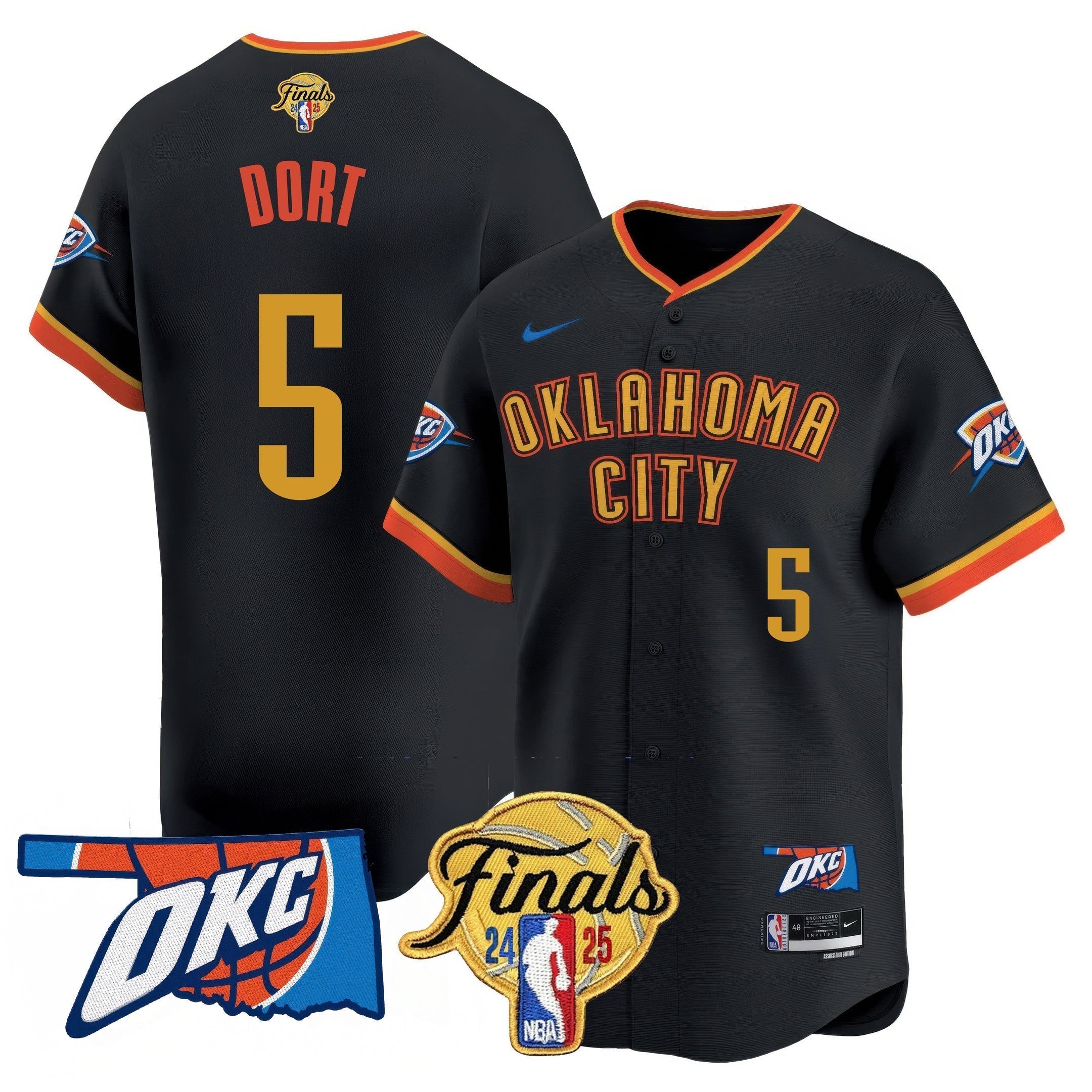 OKC Baseball Jersey - Final Patch - Stitched