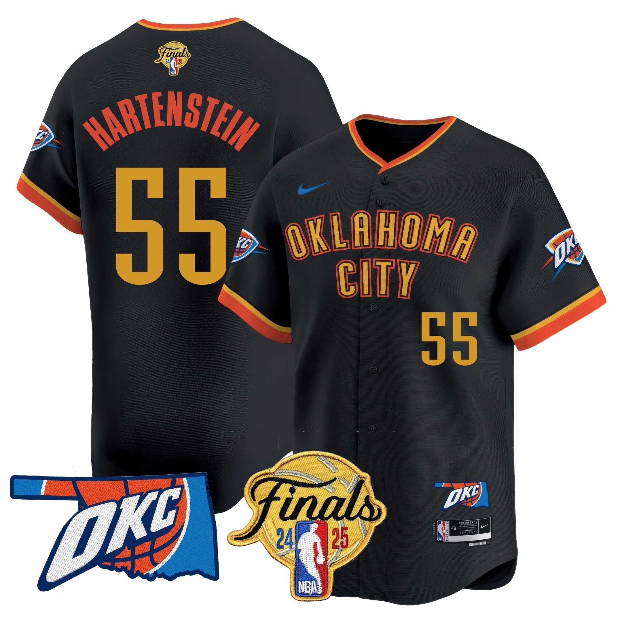 OKC Baseball Jersey - Final Patch - Stitched