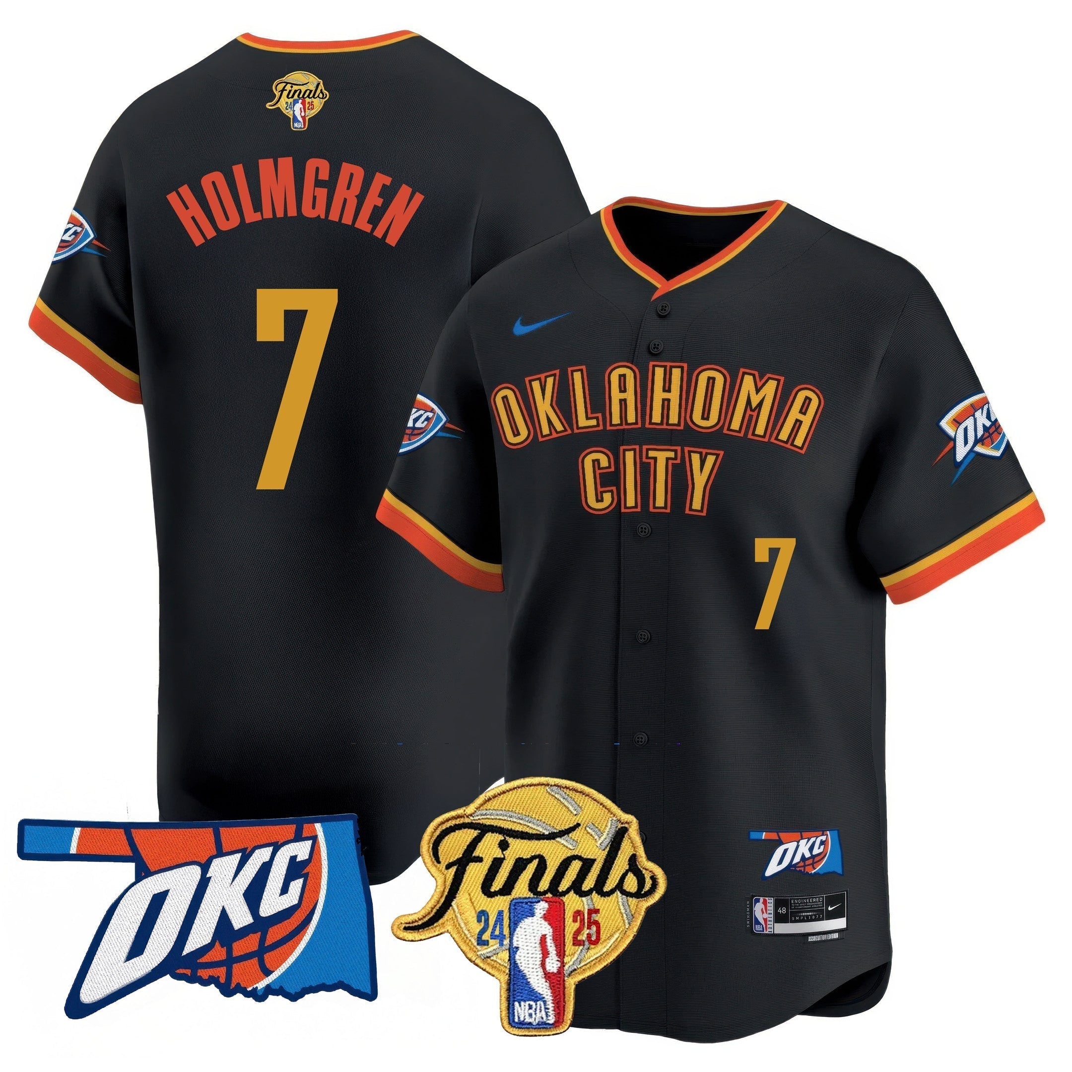 OKC Baseball Jersey - Final Patch - Stitched