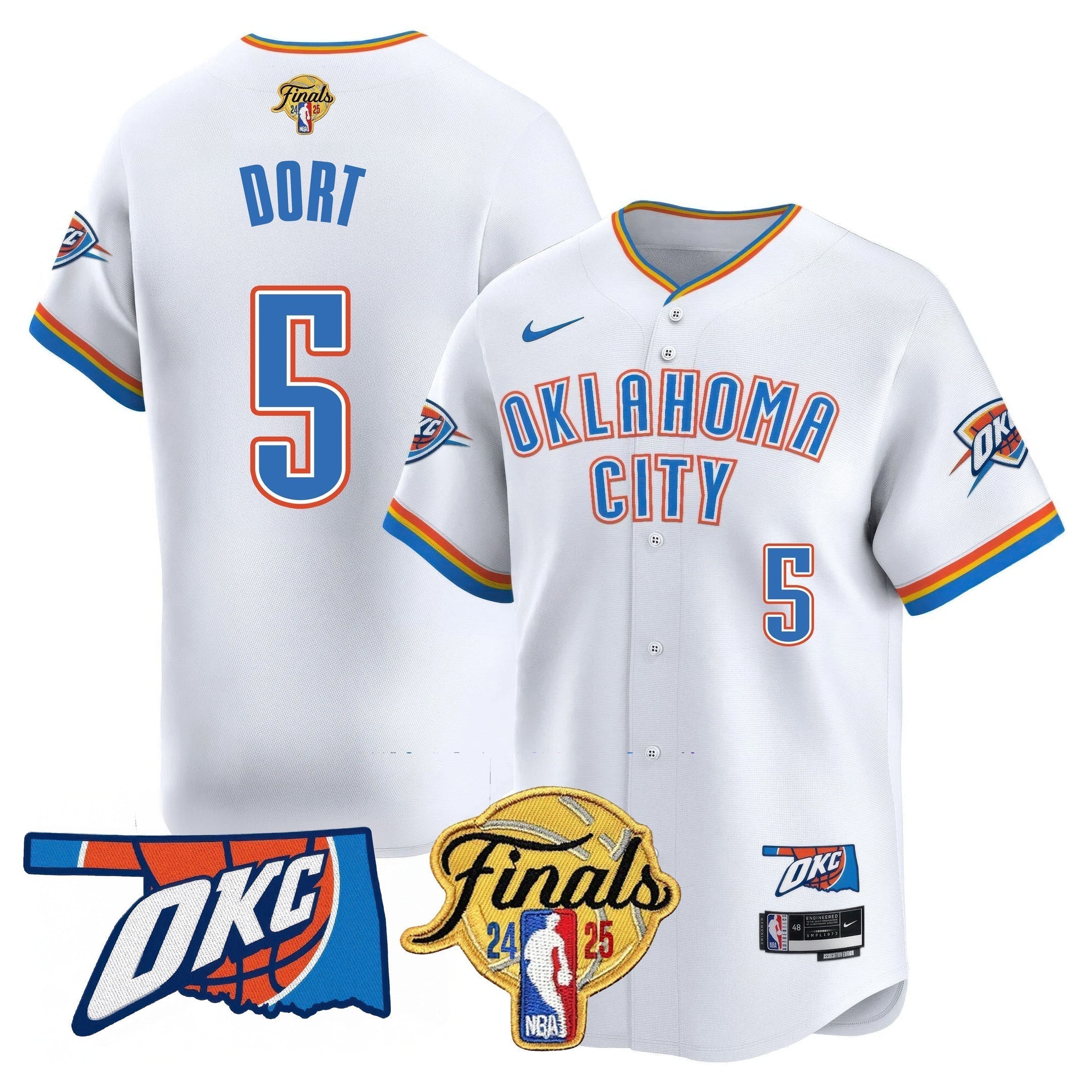 OKC Baseball Jersey - Final Patch - Stitched