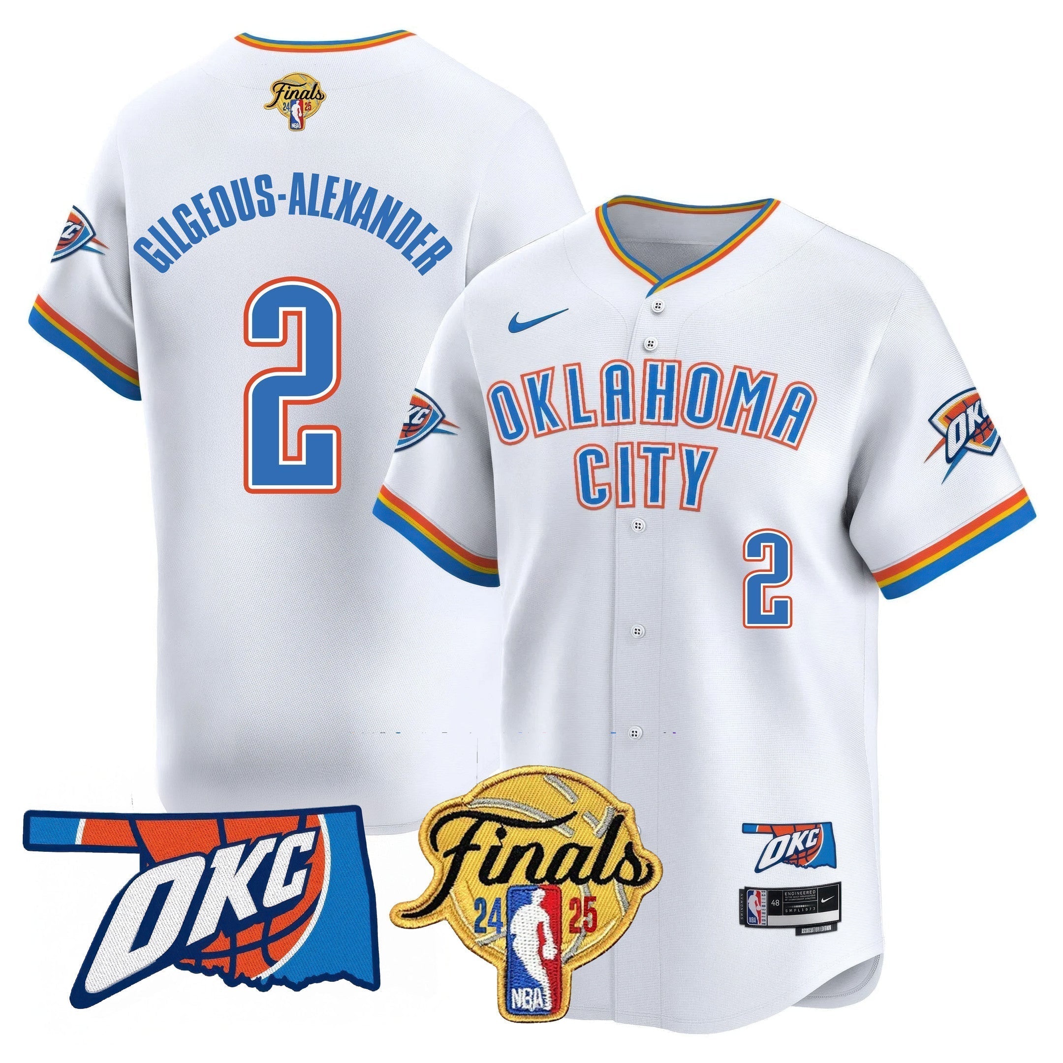 OKC Baseball Jersey - Final Patch - Stitched
