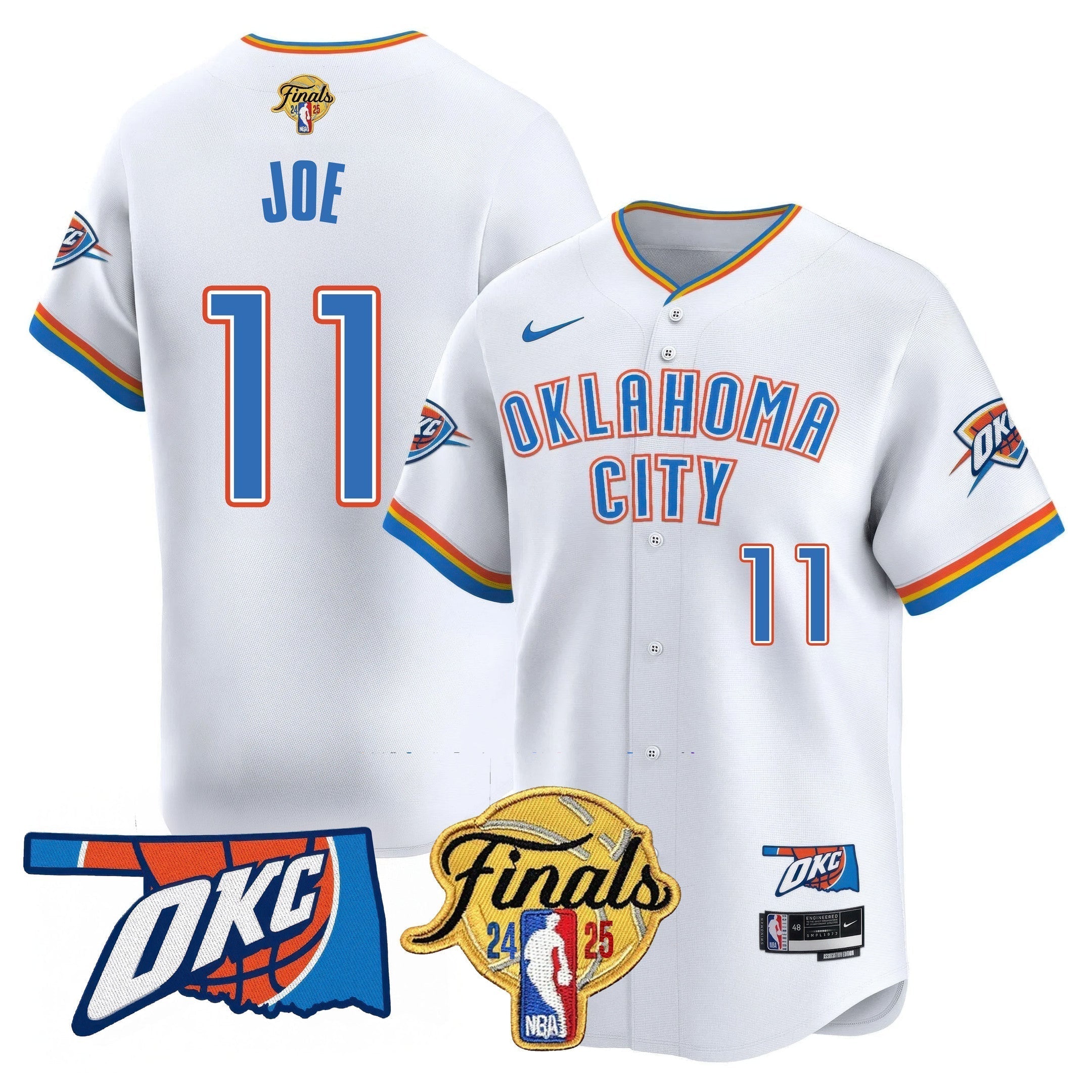 OKC Baseball Jersey - Final Patch - Stitched