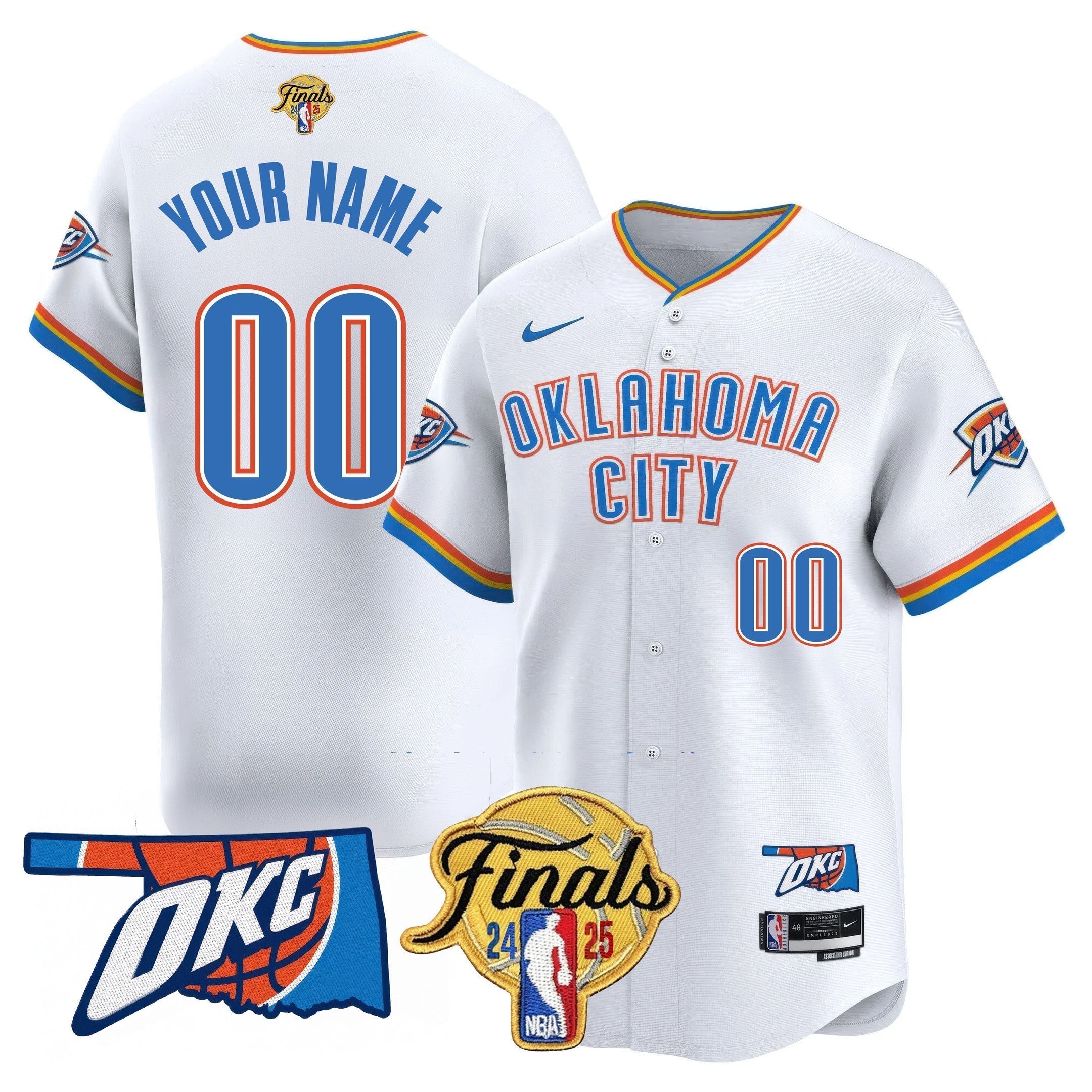 OKC Baseball Jersey - Final Patch - Stitched