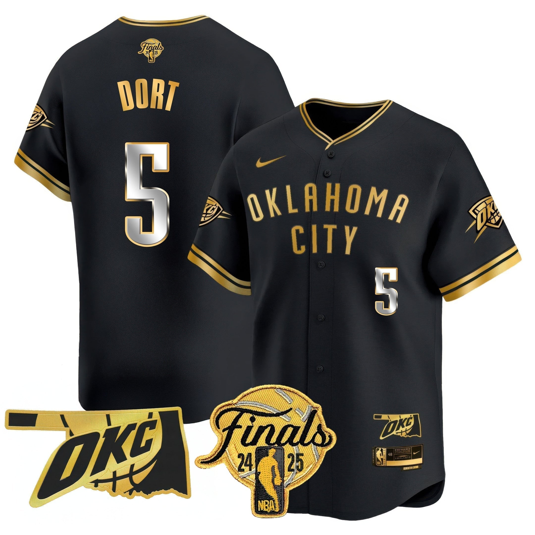 OKC Baseball Jersey - Final Patch - Stitched