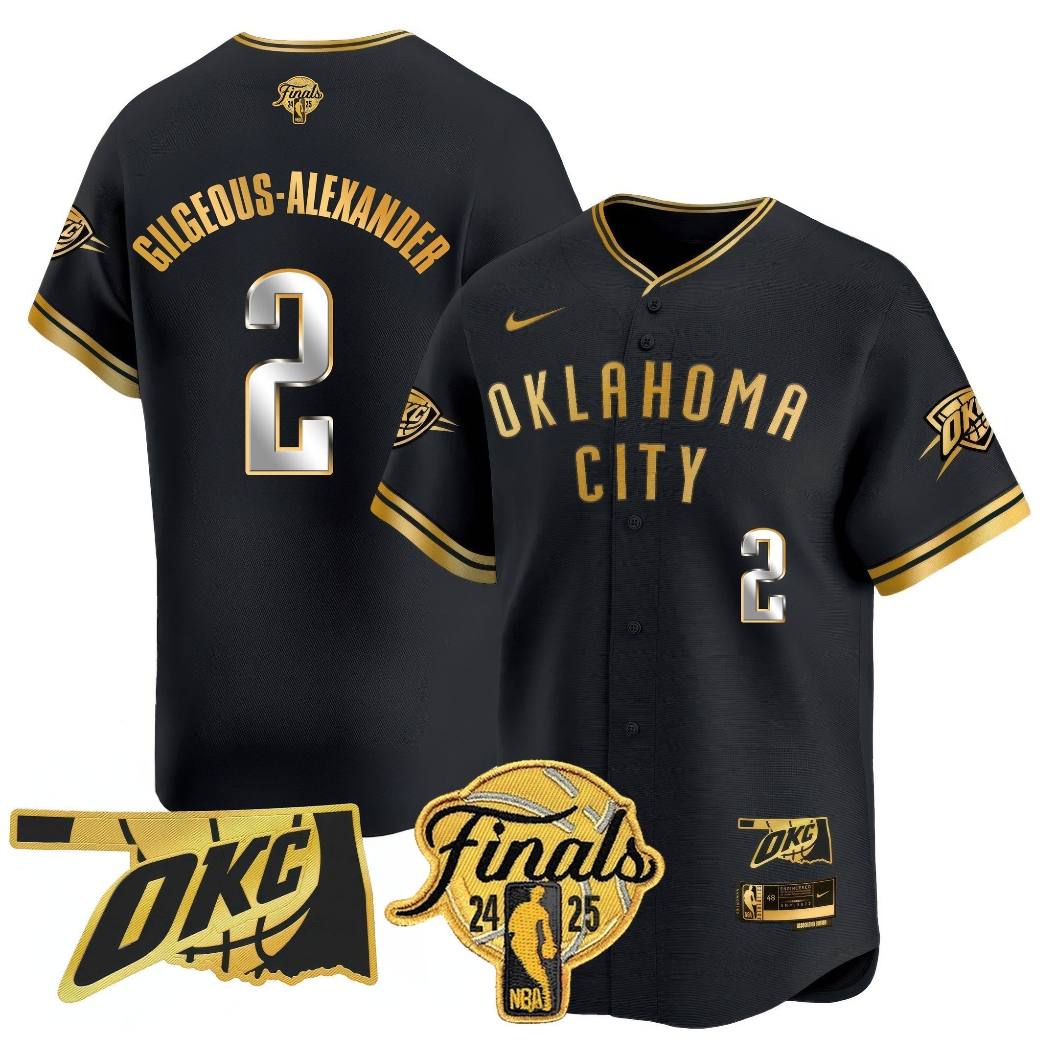 OKC Baseball Jersey - Final Patch - Stitched