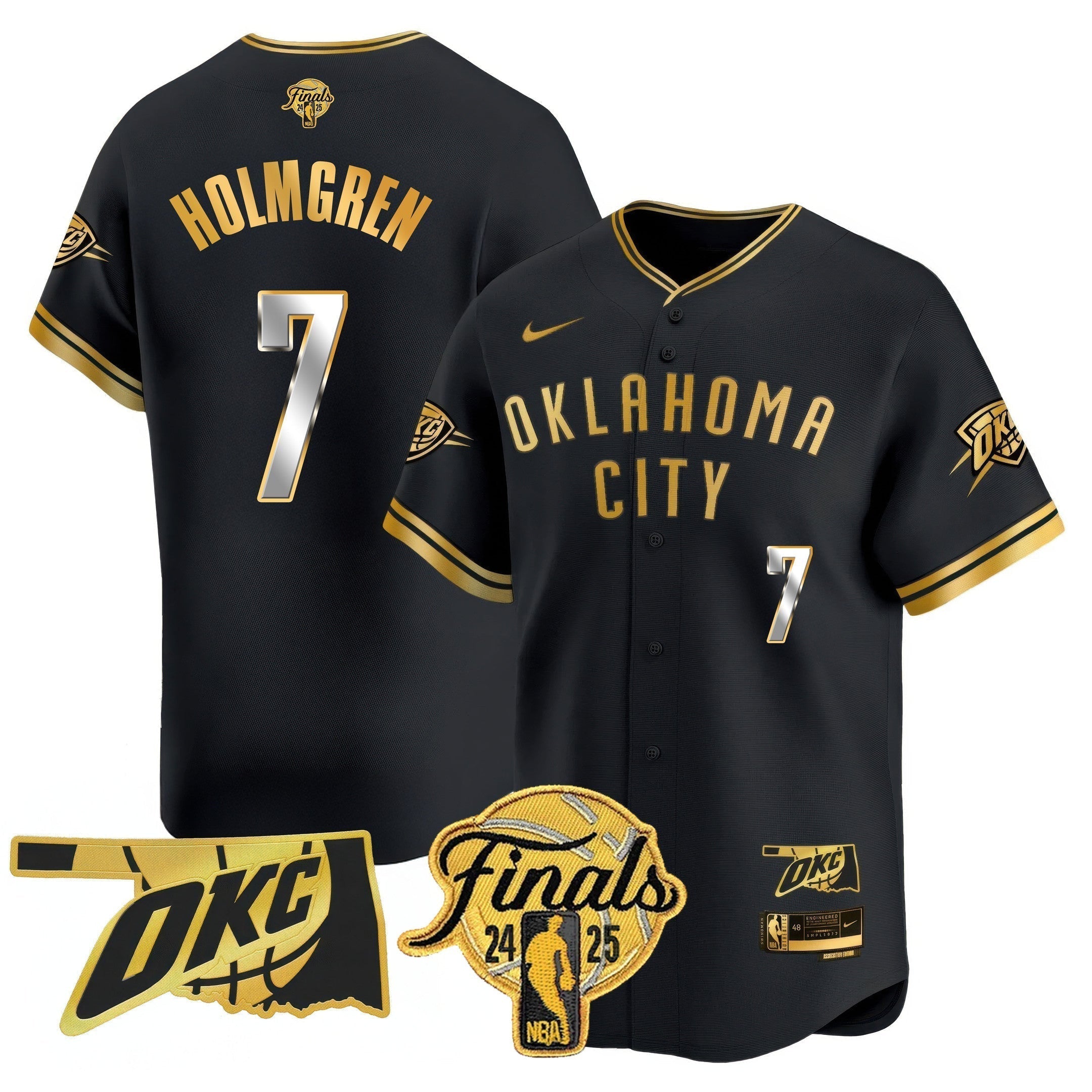OKC Baseball Jersey - Final Patch - Stitched
