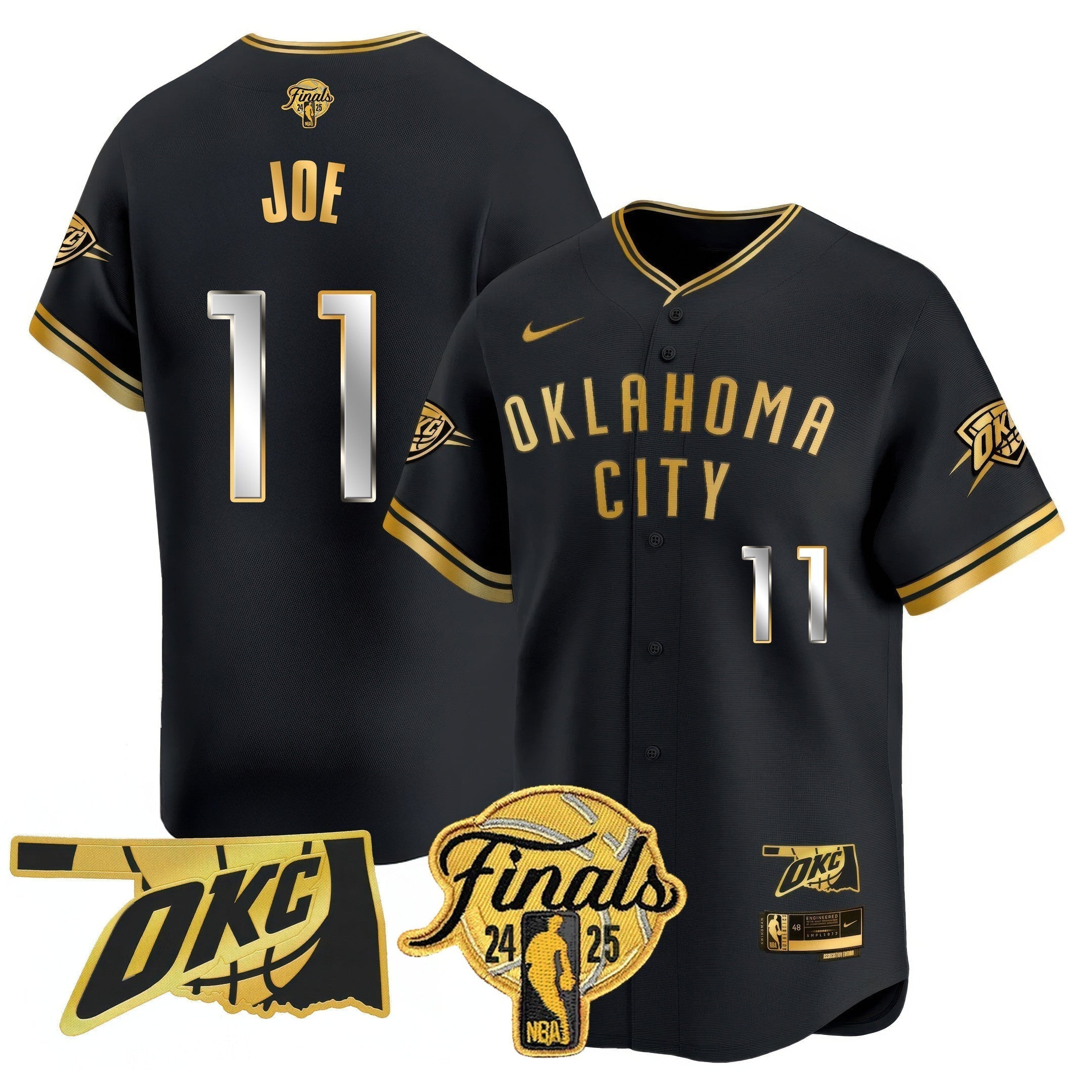 OKC Baseball Jersey - Final Patch - Stitched