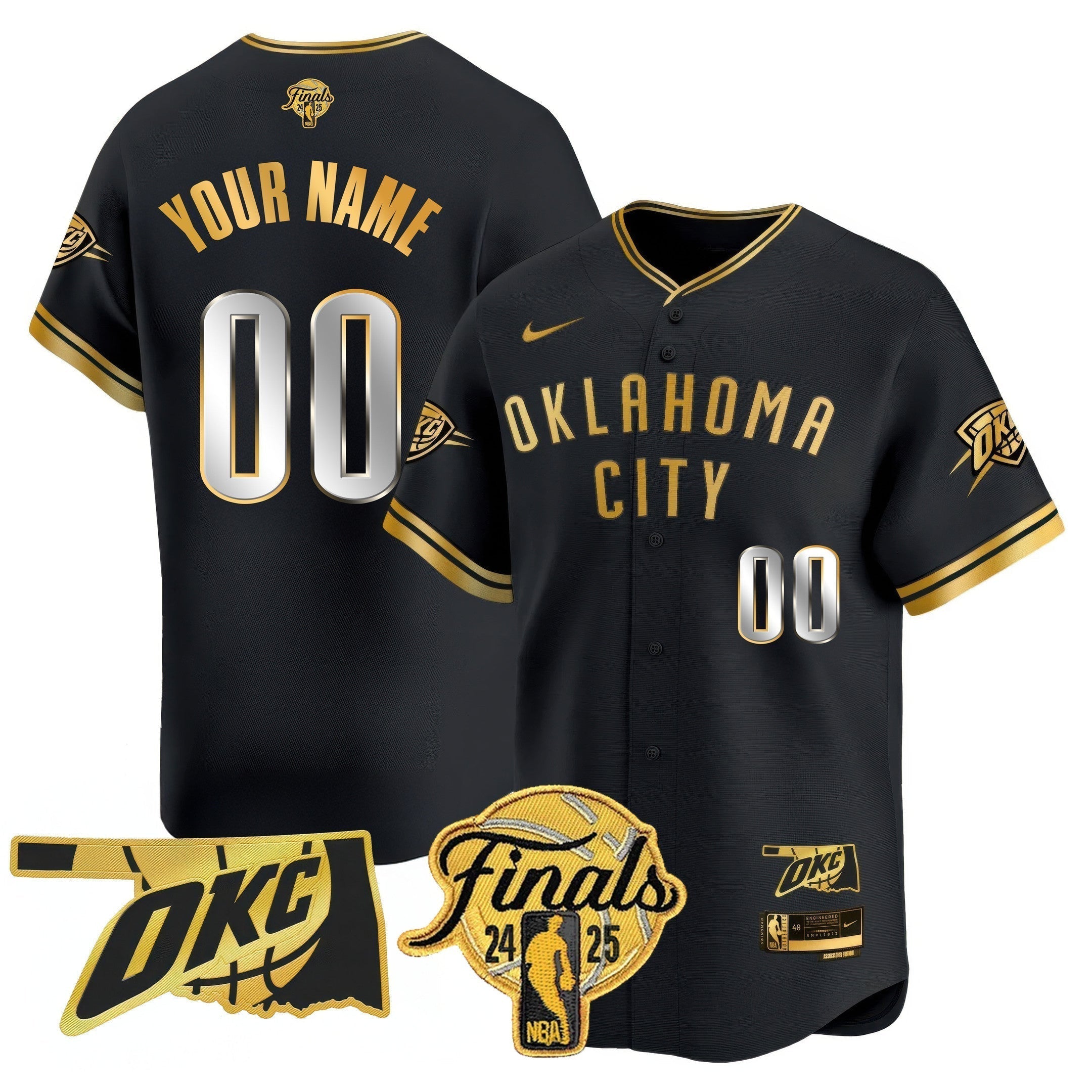 OKC Baseball Jersey - Final Patch - Stitched