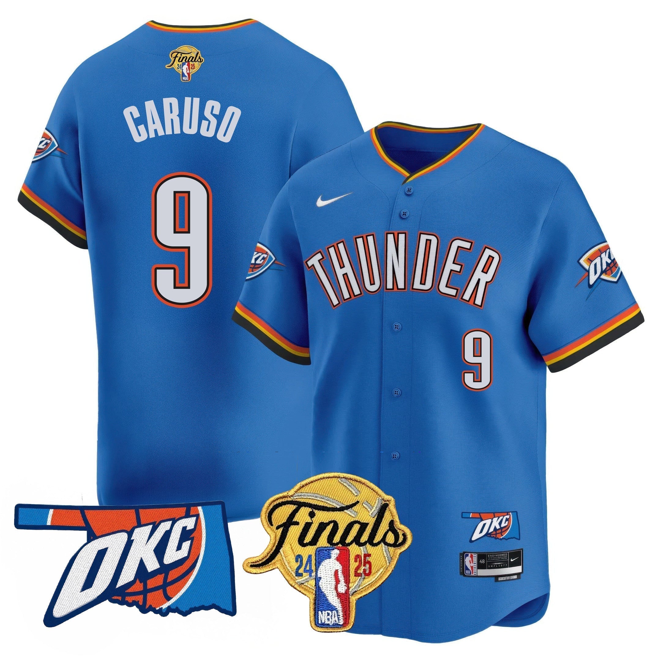 OKC Baseball Jersey - Final Patch - Stitched