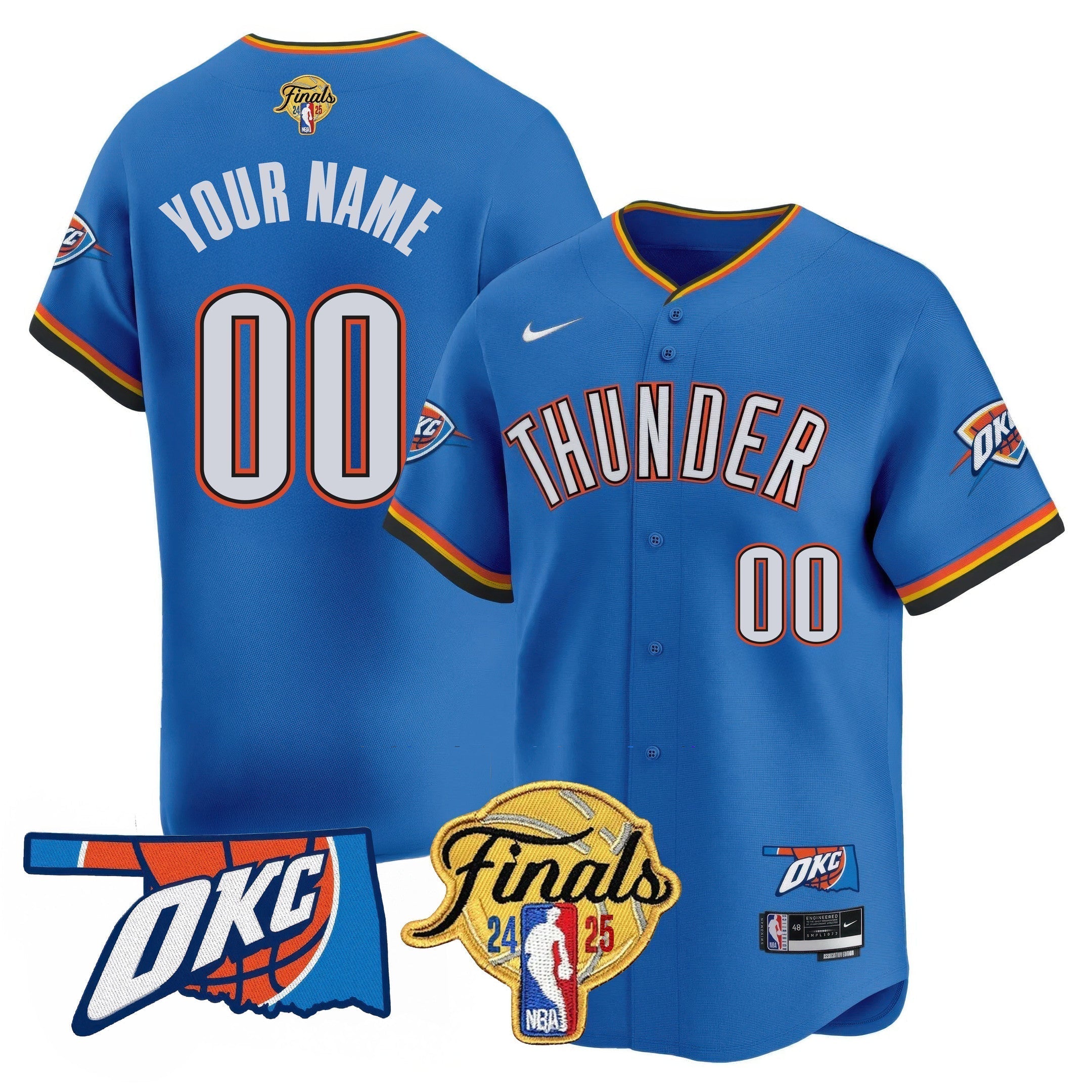 OKC Baseball Jersey - Final Patch - Stitched