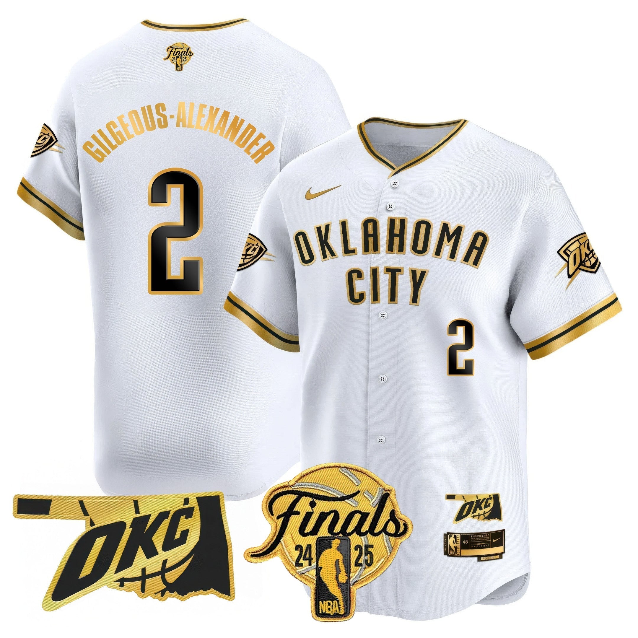 OKC Baseball Jersey - Final Patch - Stitched