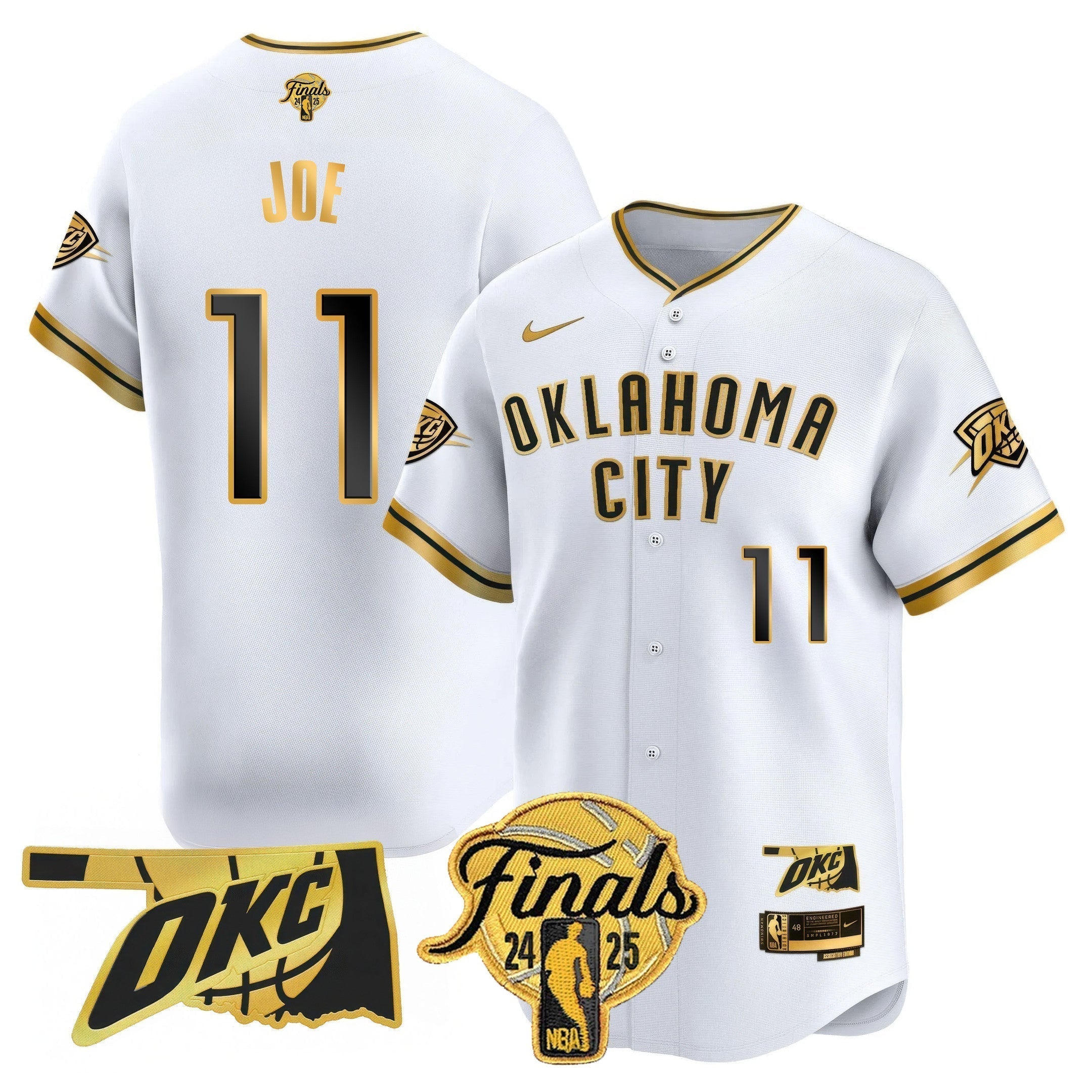 OKC Baseball Jersey - Final Patch - Stitched