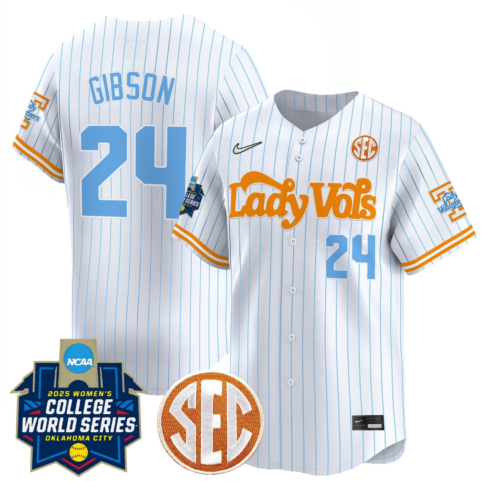 TENN Softball 2025 World Series (WCWS) Vapor Premier Limited Jersey - Stitched