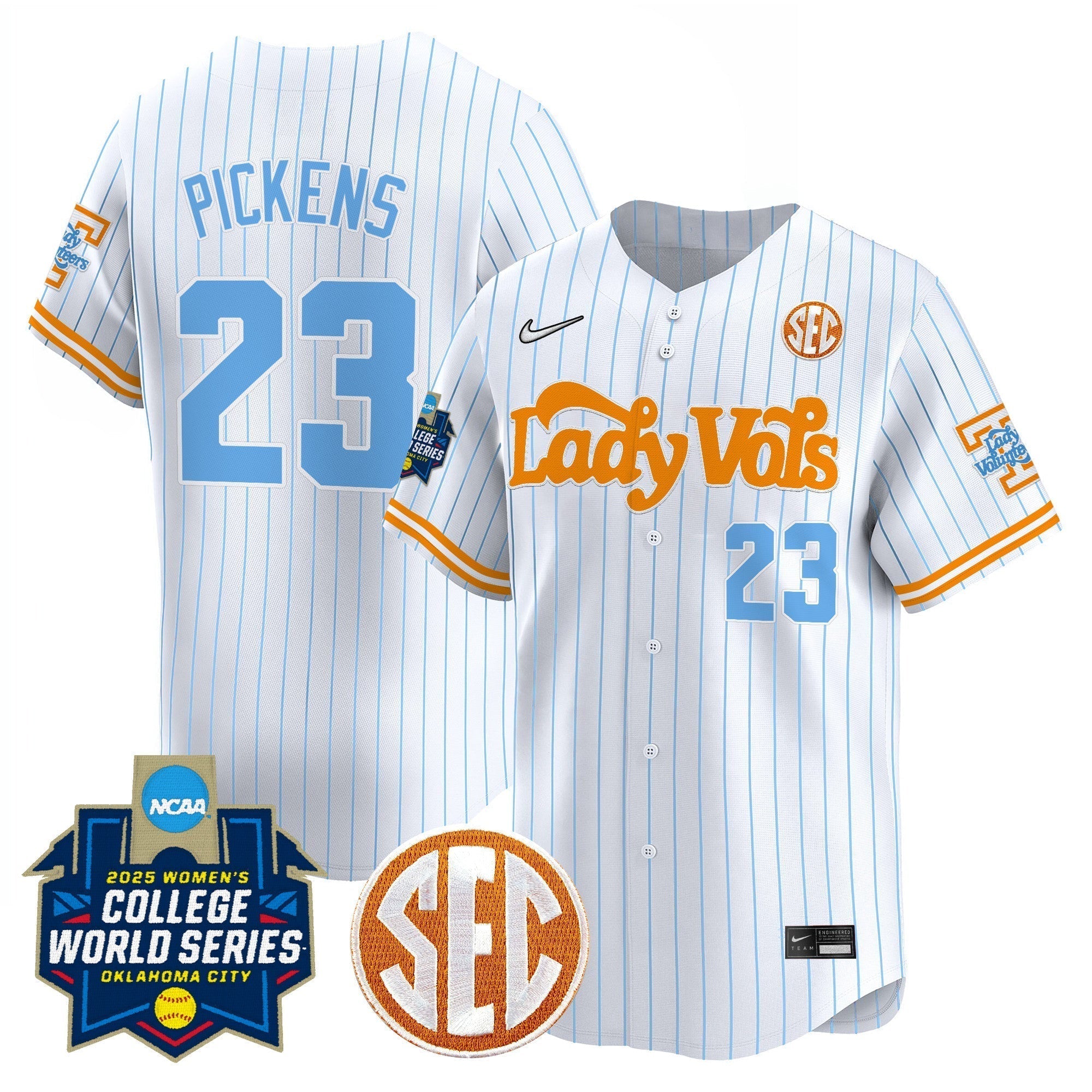 TENN Softball 2025 World Series (WCWS) Vapor Premier Limited Jersey - Stitched