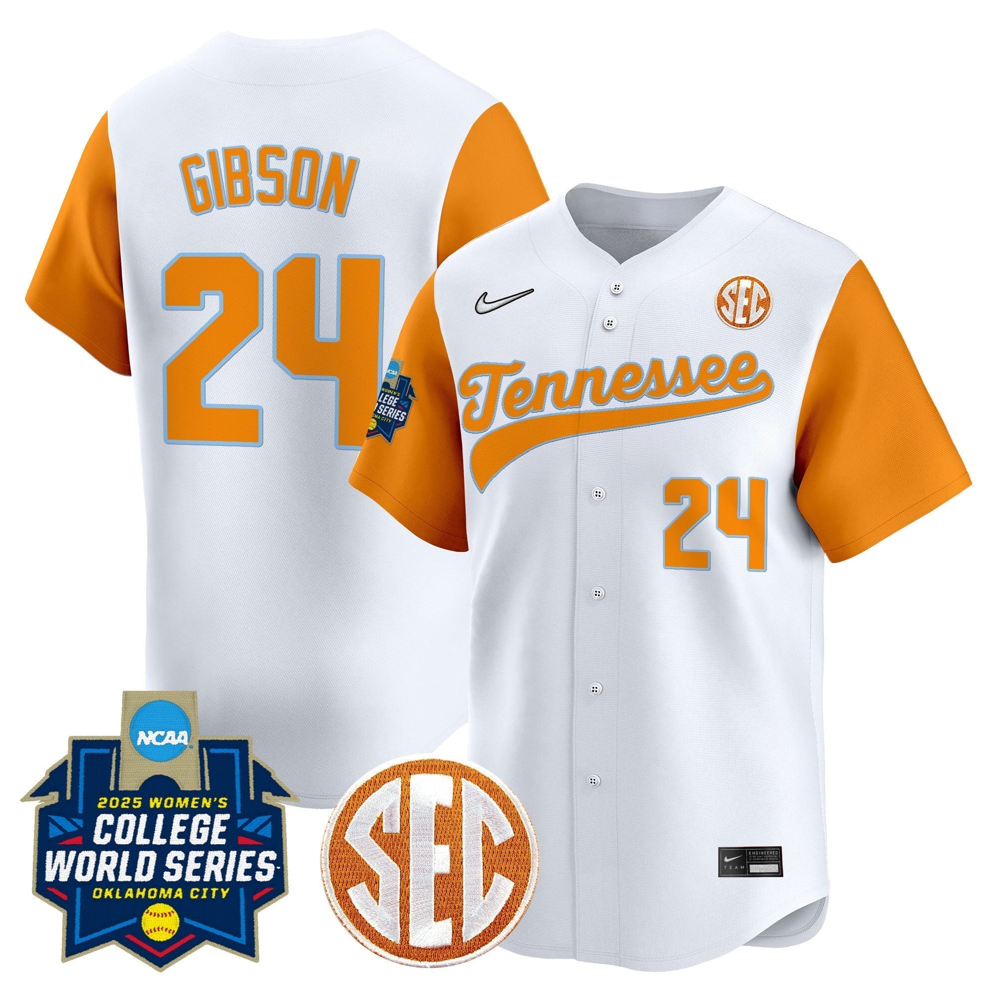 TENN Softball 2025 World Series (WCWS) Vapor Premier Limited Jersey - Stitched