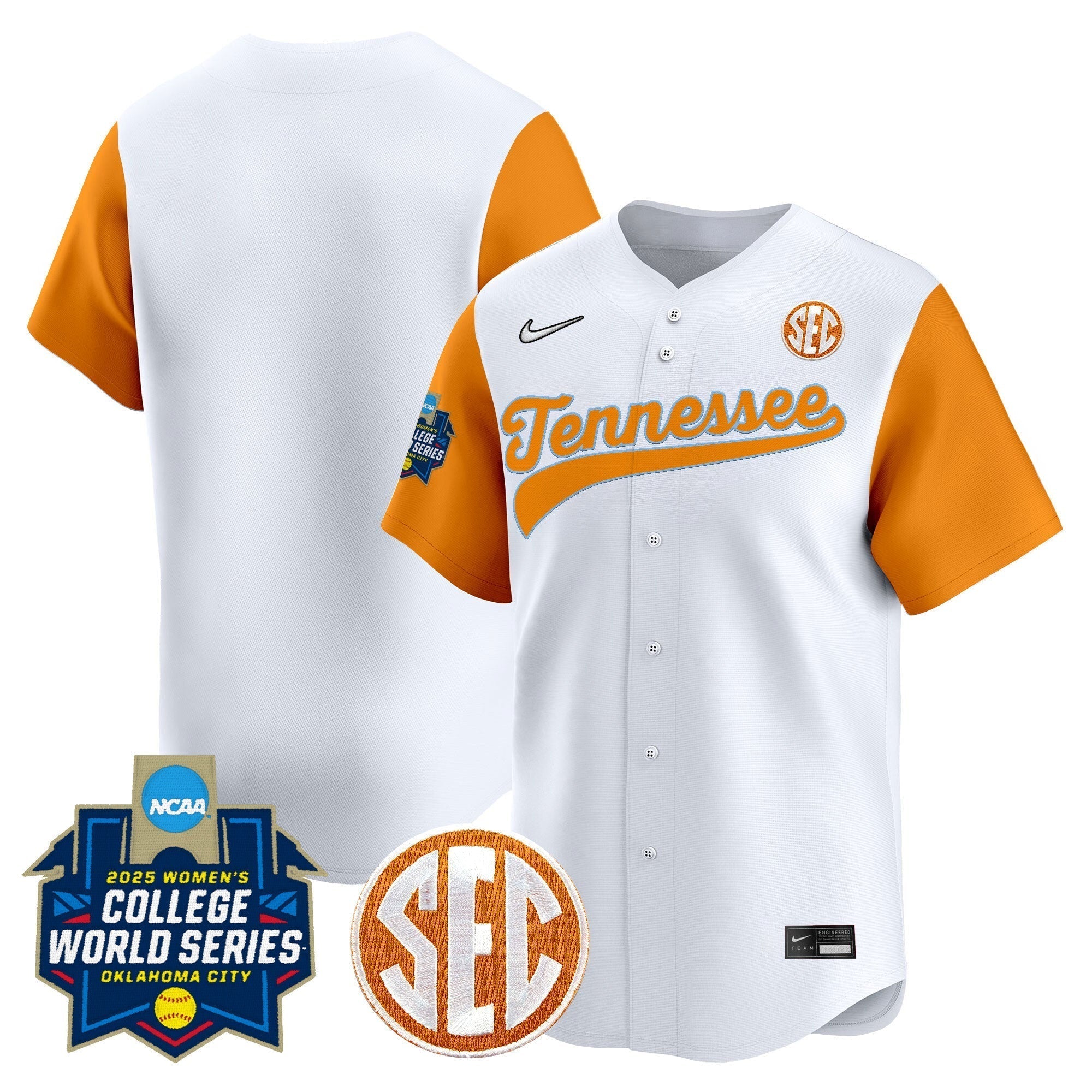TENN Softball 2025 World Series (WCWS) Vapor Premier Limited Jersey - Stitched