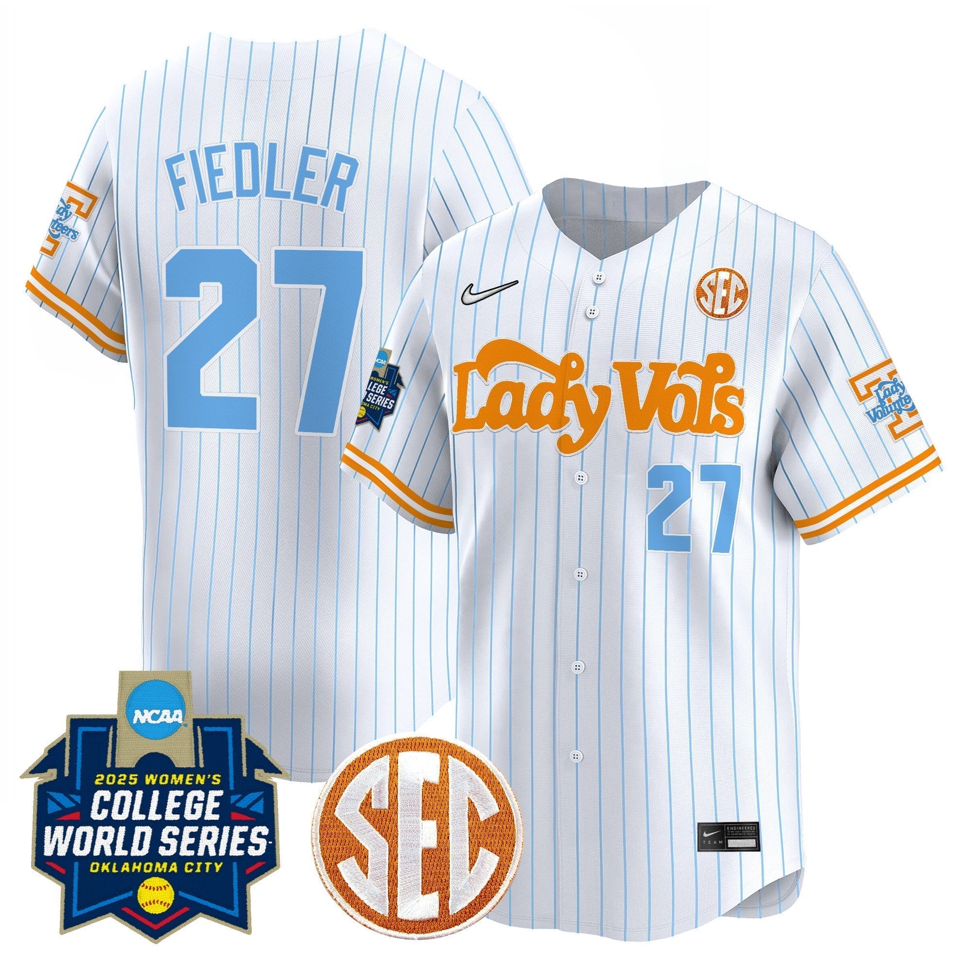 TENN Softball 2025 World Series (WCWS) Vapor Premier Limited Jersey - Stitched