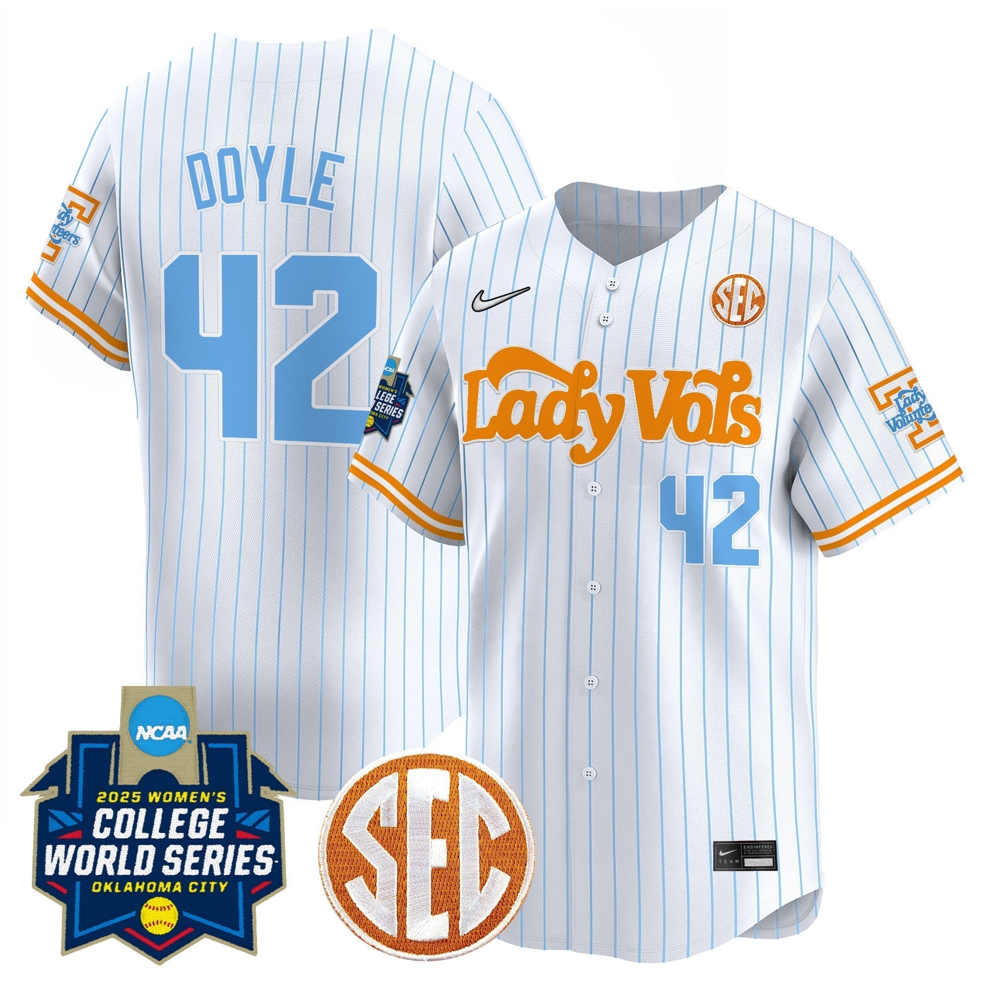 TENN Softball 2025 World Series (WCWS) Vapor Premier Limited Jersey - Stitched