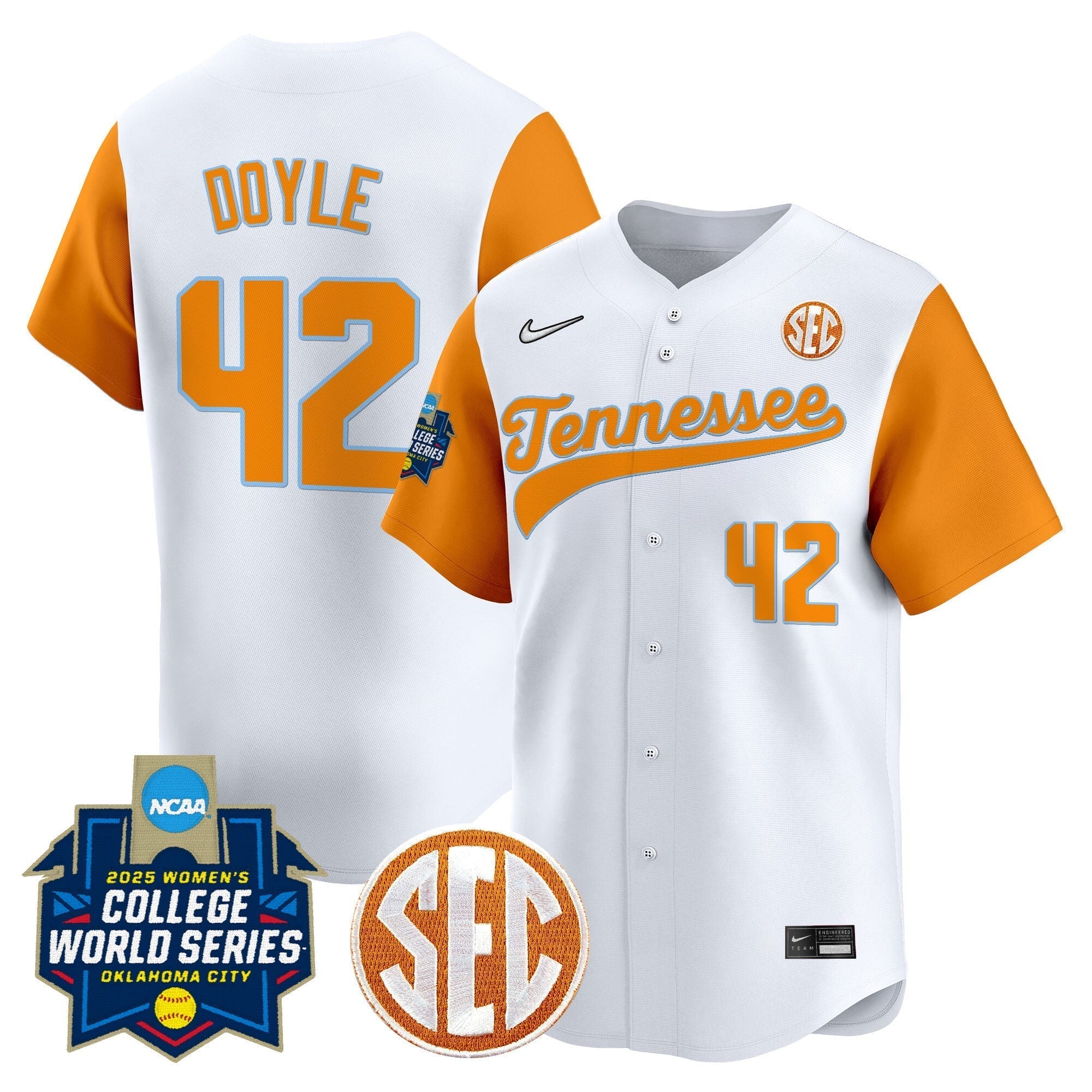 TENN Softball 2025 World Series (WCWS) Vapor Premier Limited Jersey - Stitched