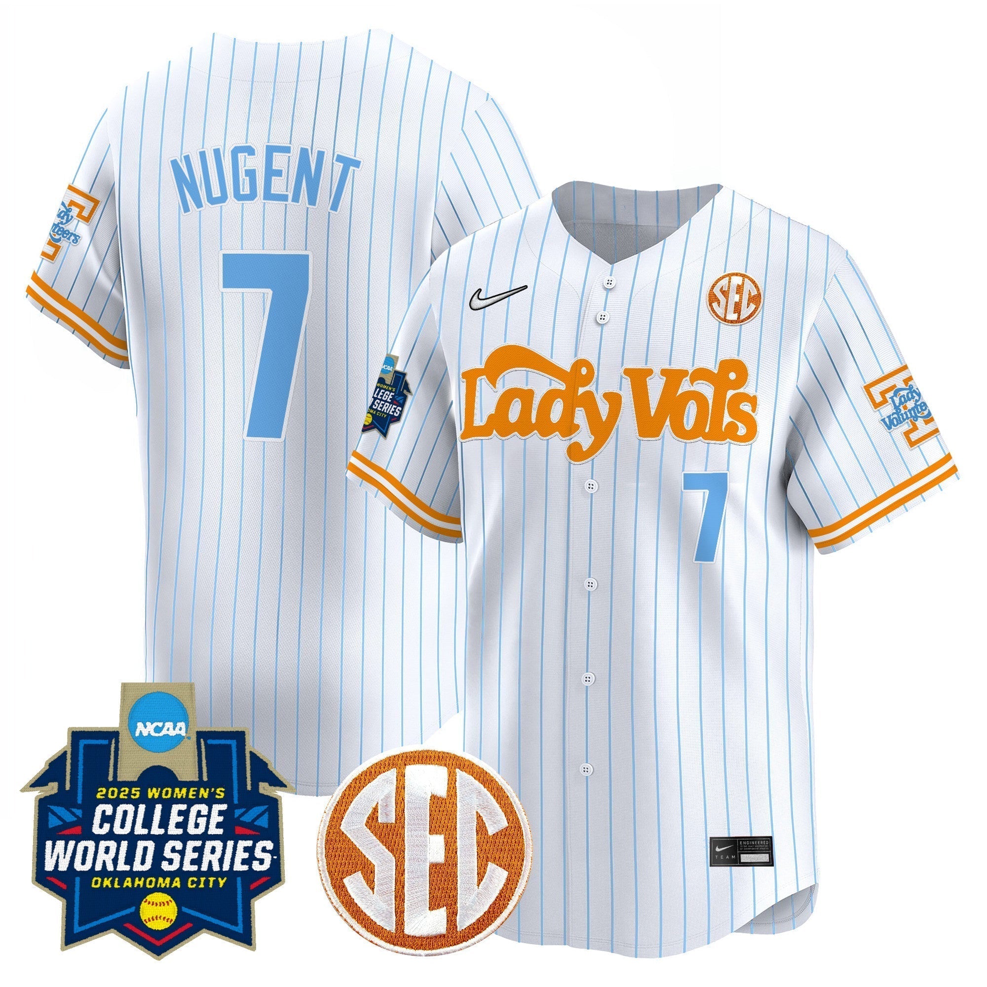 TENN Softball 2025 World Series (WCWS) Vapor Premier Limited Jersey - Stitched