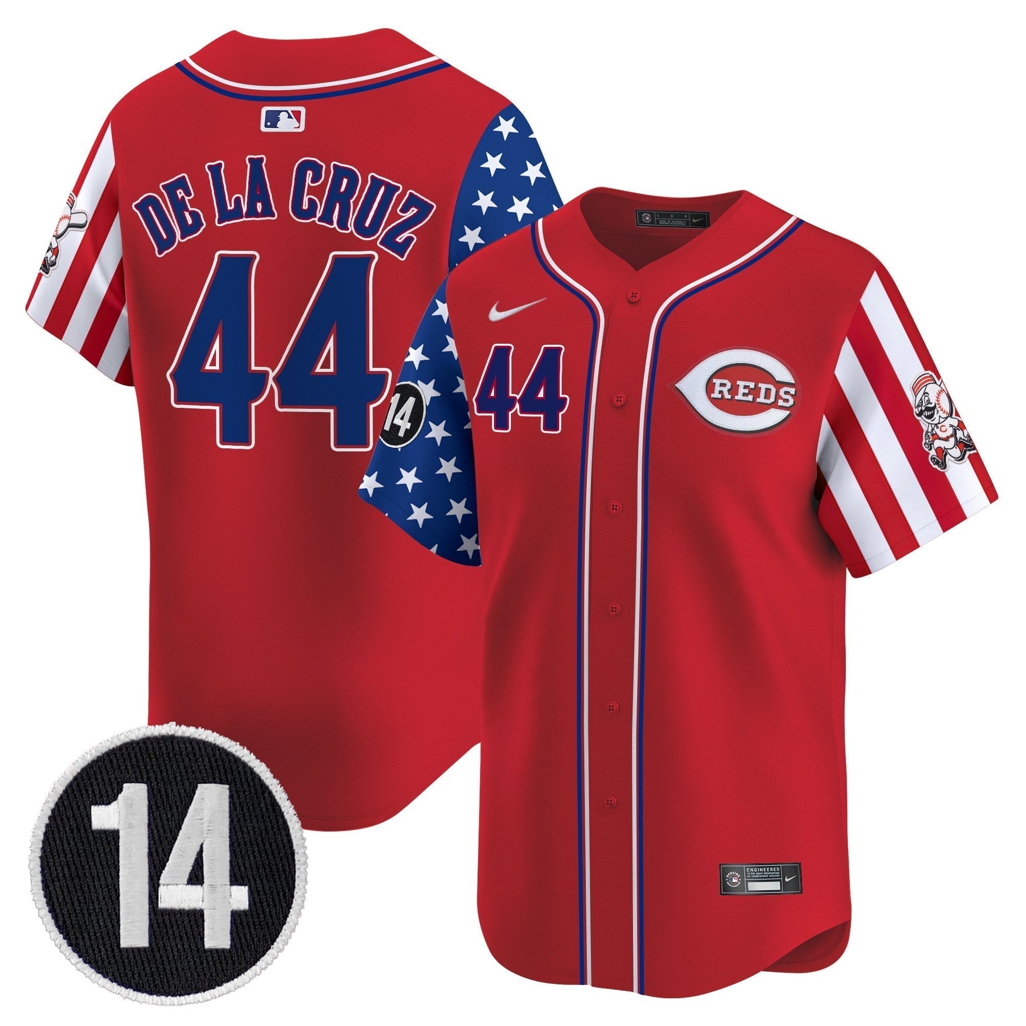 CIN 2025 Independence Day Vapor Premier Limited Jersey - Pete Rose Patch - Stitched