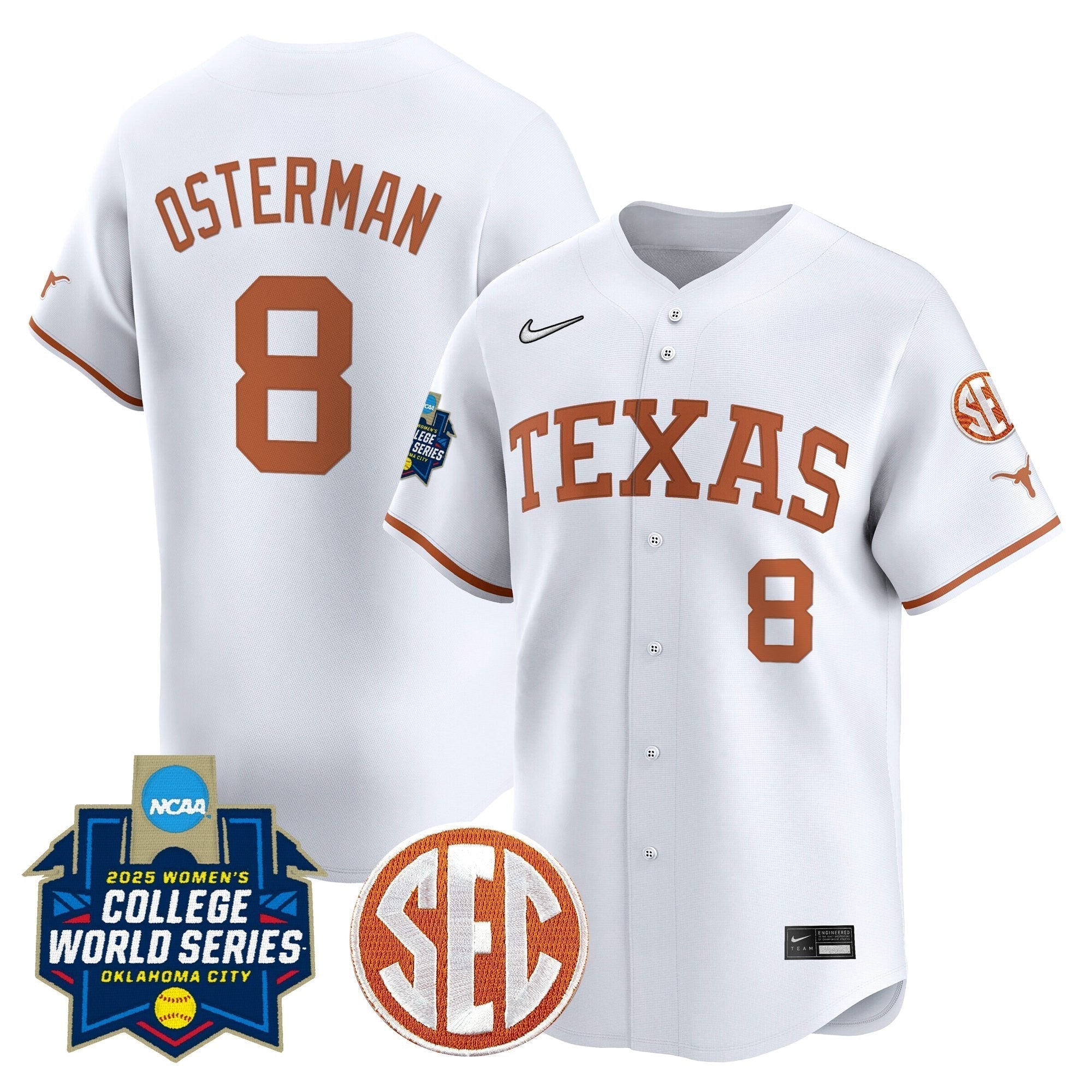 TEX Softball 2025 World Series (WCWS) Vapor Premier Limited Jersey - Stitched