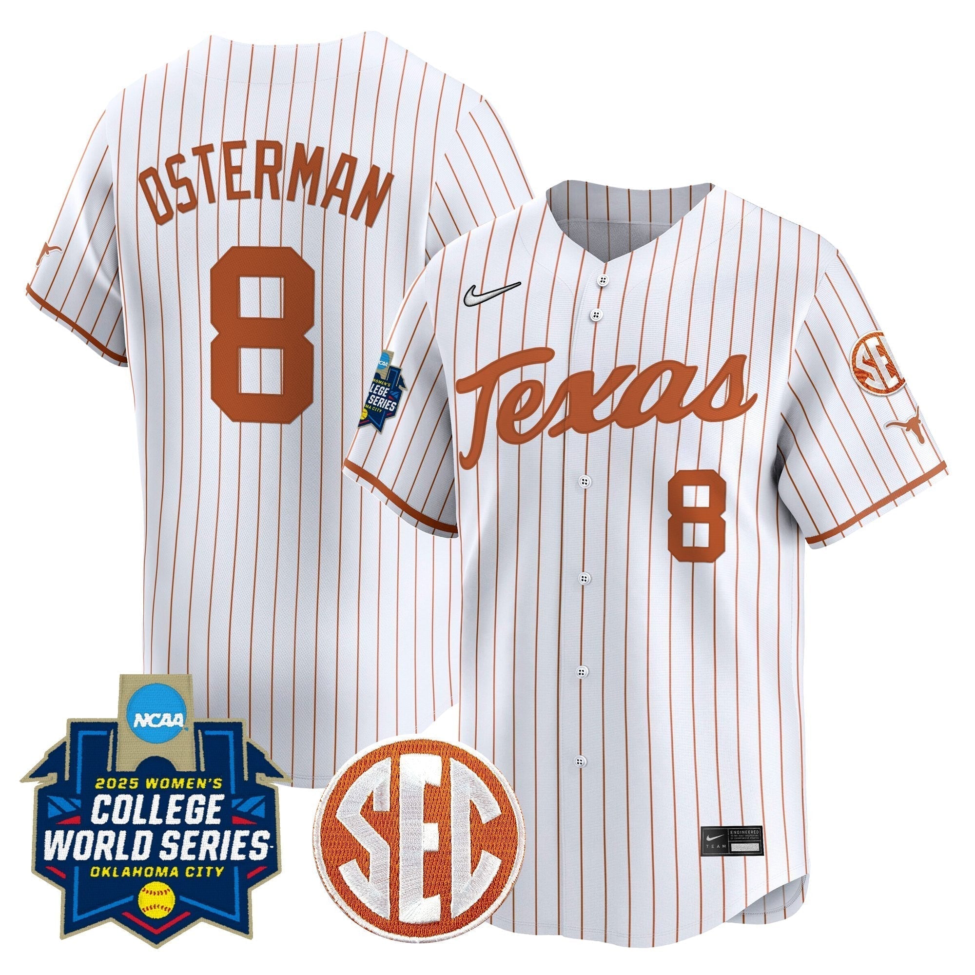 TEX Softball 2025 World Series (WCWS) Vapor Premier Limited Jersey - Stitched