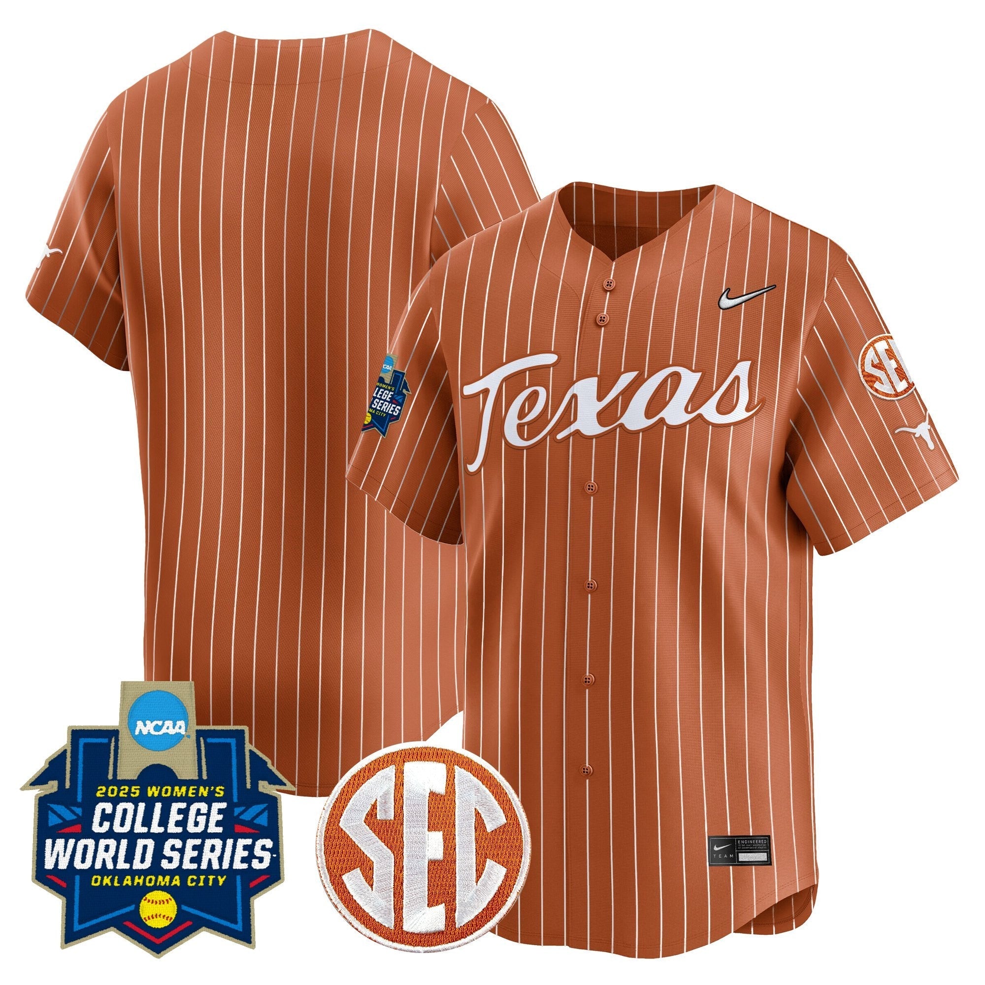 TEX Softball 2025 World Series (WCWS) Vapor Premier Limited Jersey - Stitched