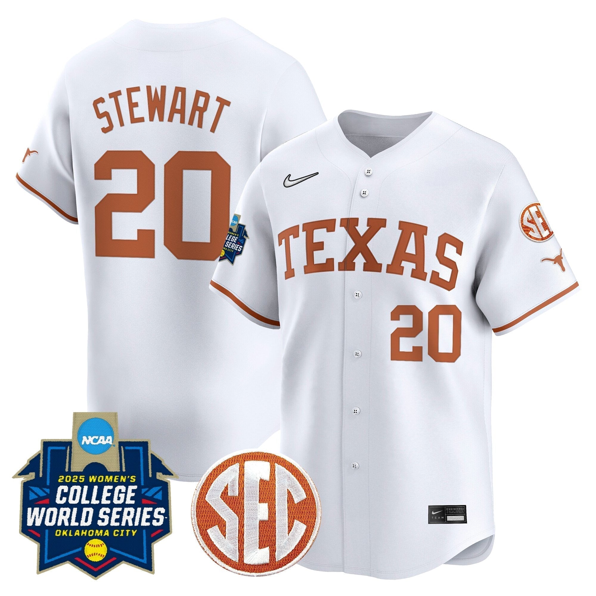 TEX Softball 2025 World Series (WCWS) Vapor Premier Limited Jersey - Stitched